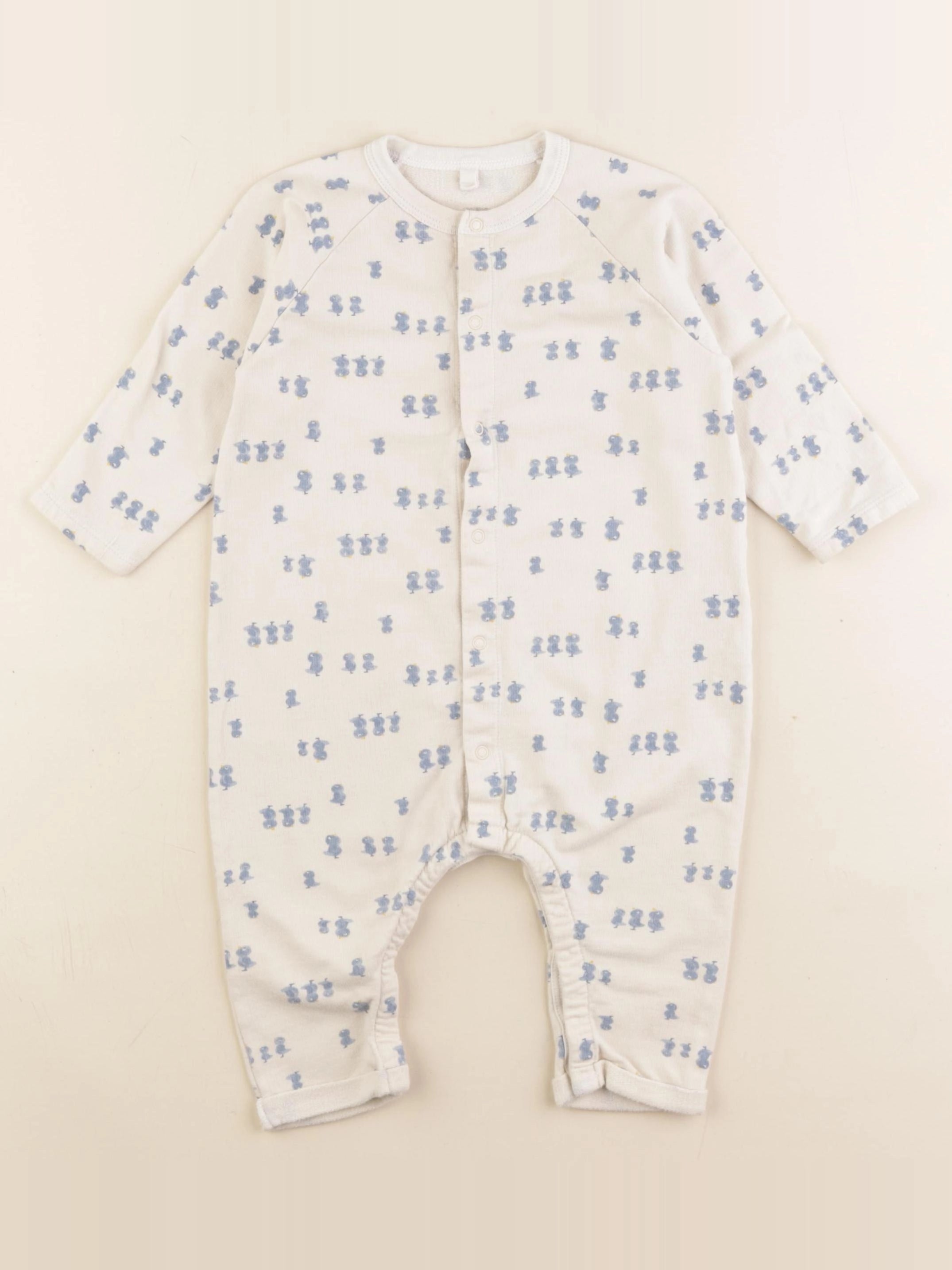 Petit Bateau - pyjama coton beige - 18 mois