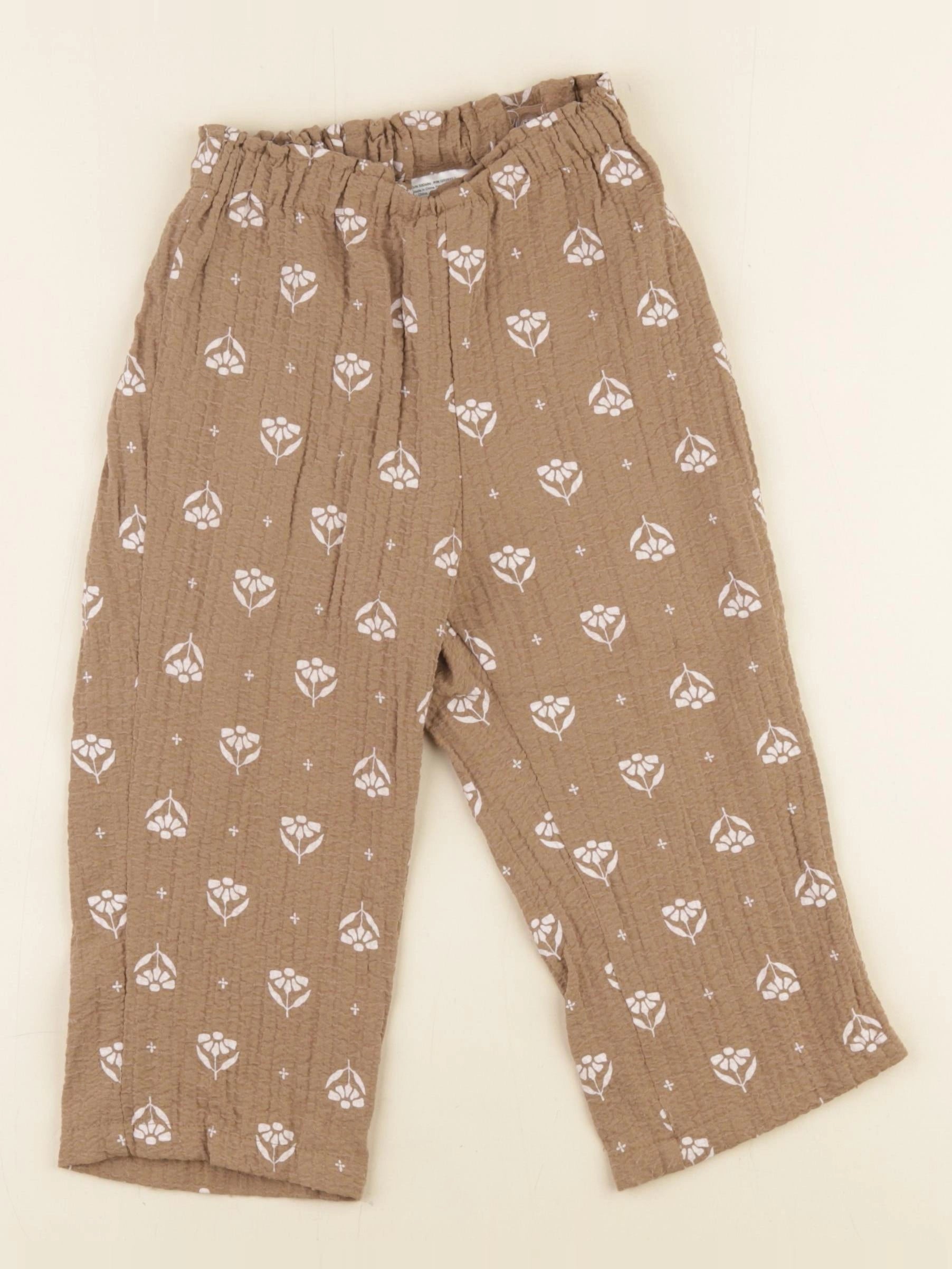 H&M - pantalon marron - 18/24 mois