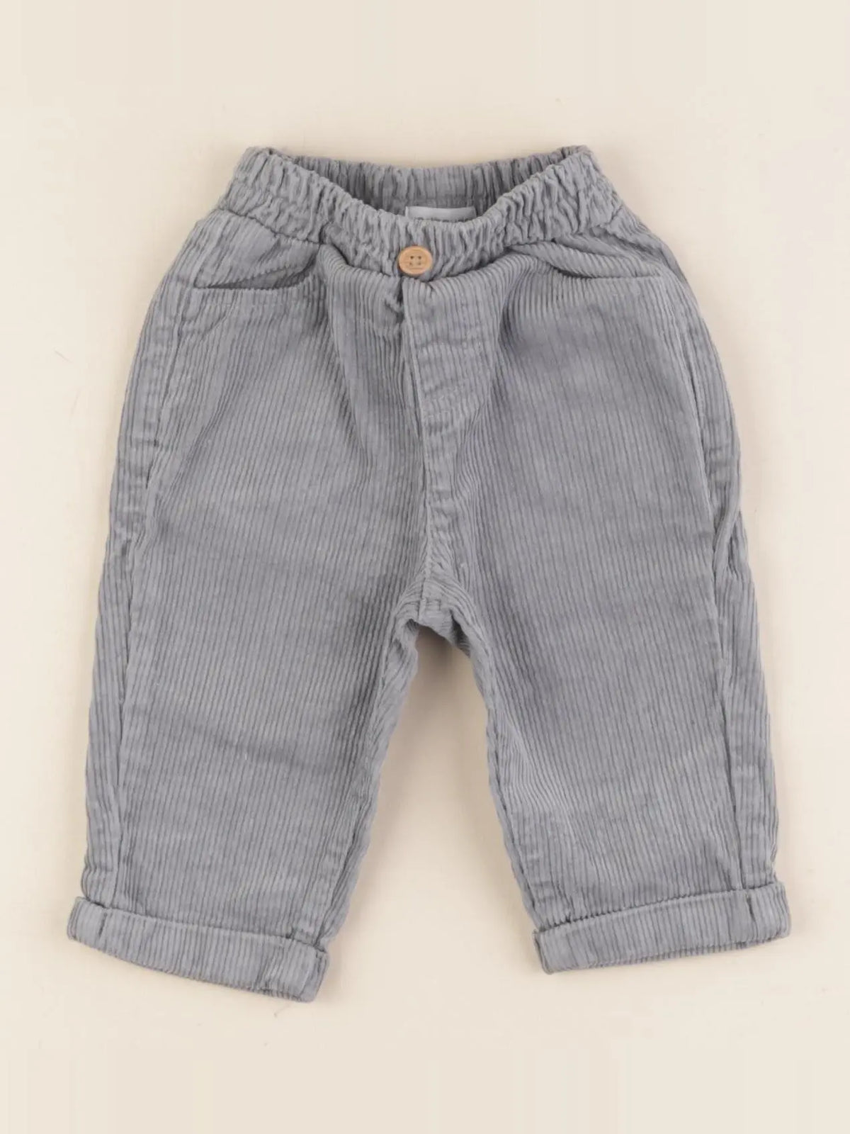 Vertbaudet - pantalon gris - 3 mois
