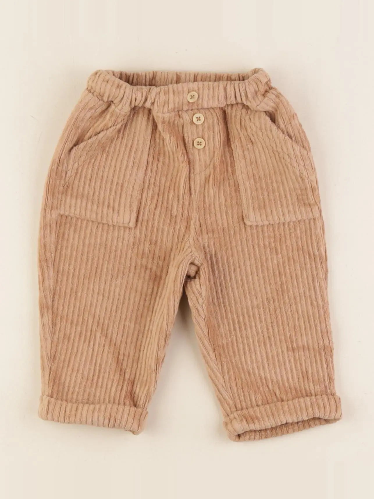 Vertbaudet - pantalon marron - 3 mois