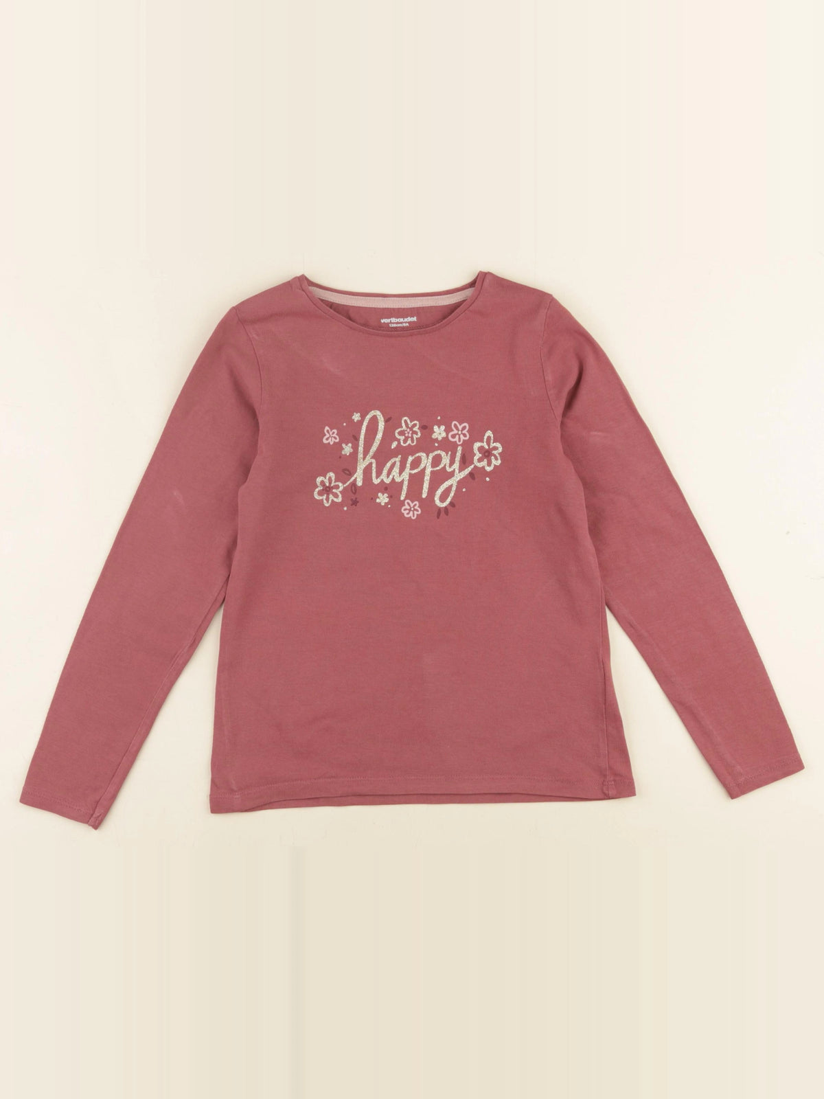 Vertbaudet - tee-shirt rose - 8 ans