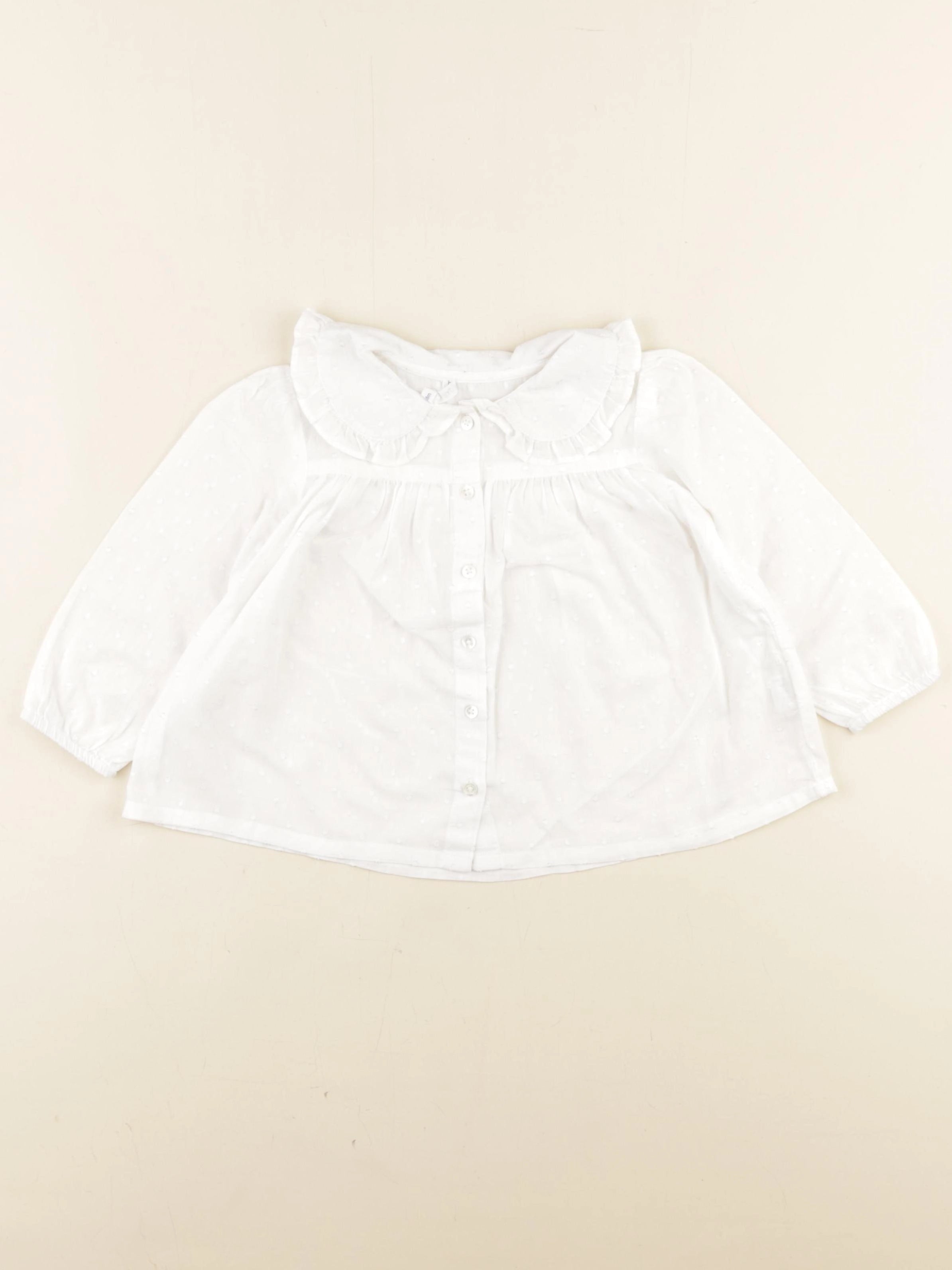 Boutchou - blouse blanc - 18 mois