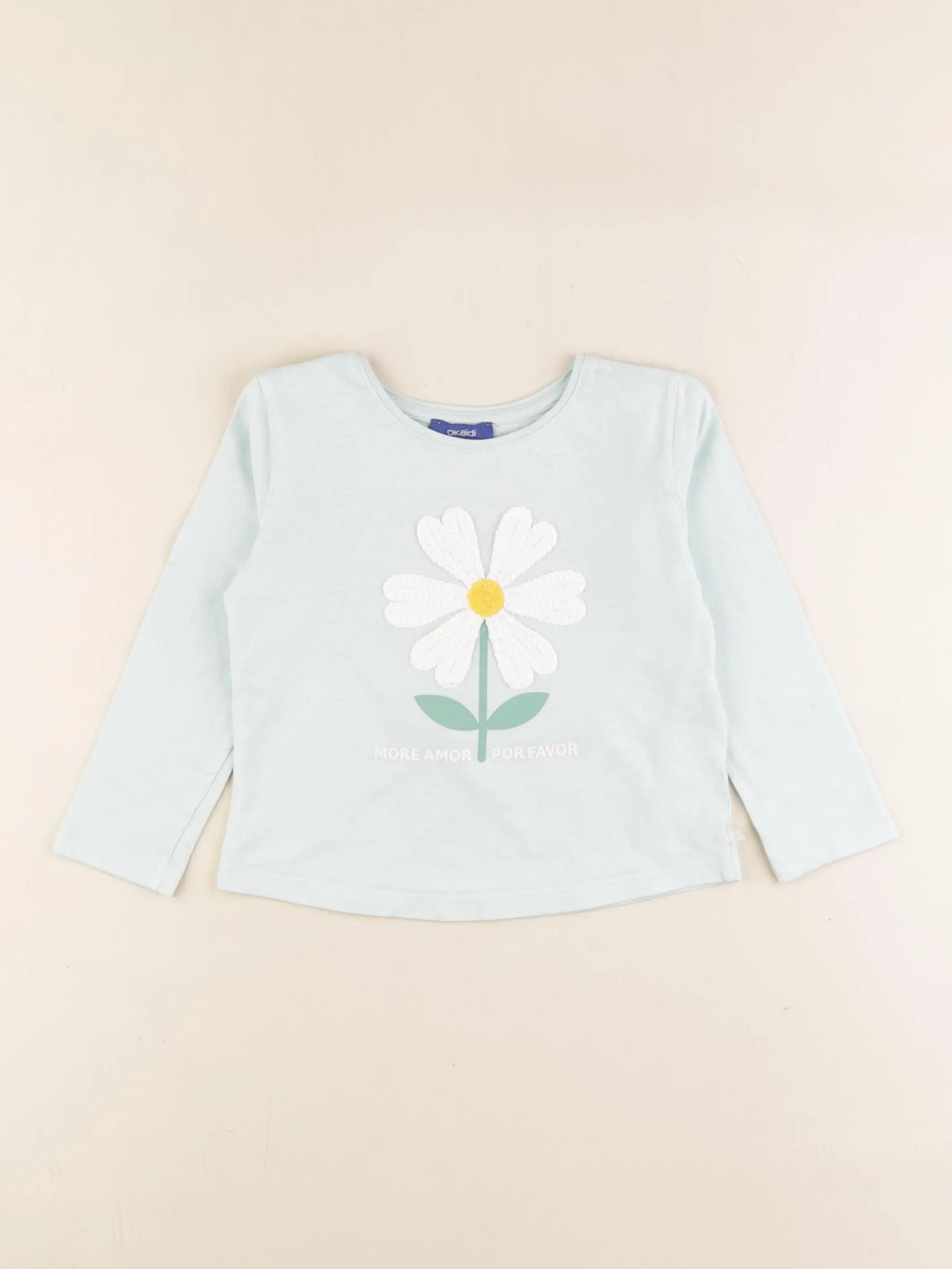 Okaidi - tee-shirt bleu - 4 ans