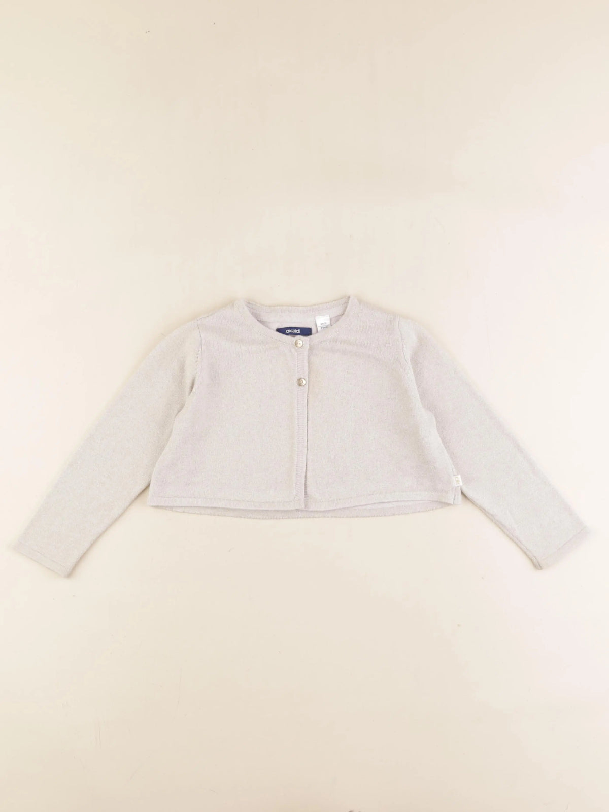 Okaidi - gilet beige, or - 3 ans