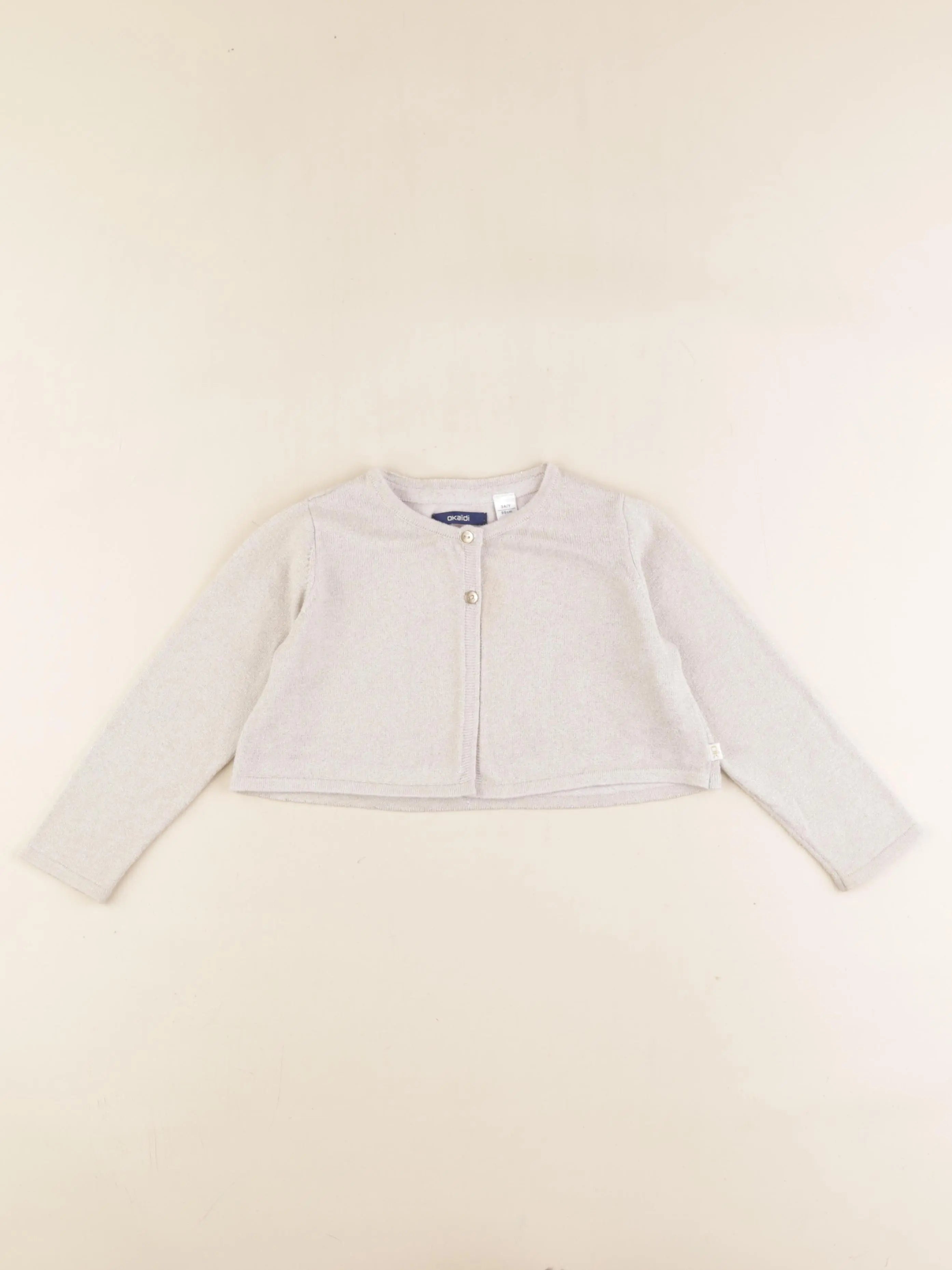 Okaidi - gilet beige, or - 3 ans