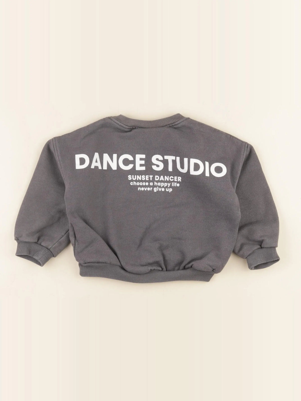 Zara - sweat imprimé au dos gris - 2 ans