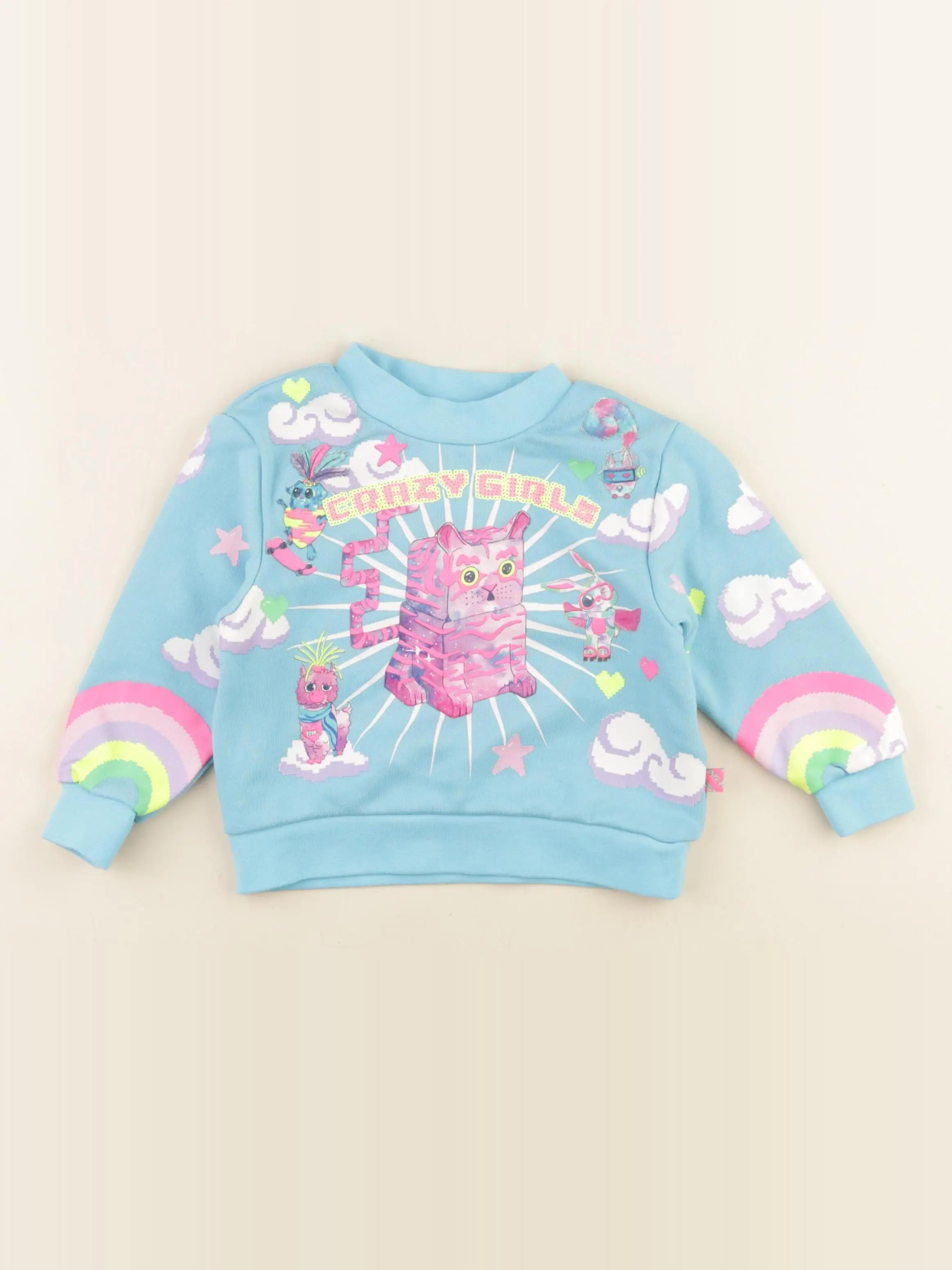Billie Blush - sweat multicolore - 2 ans