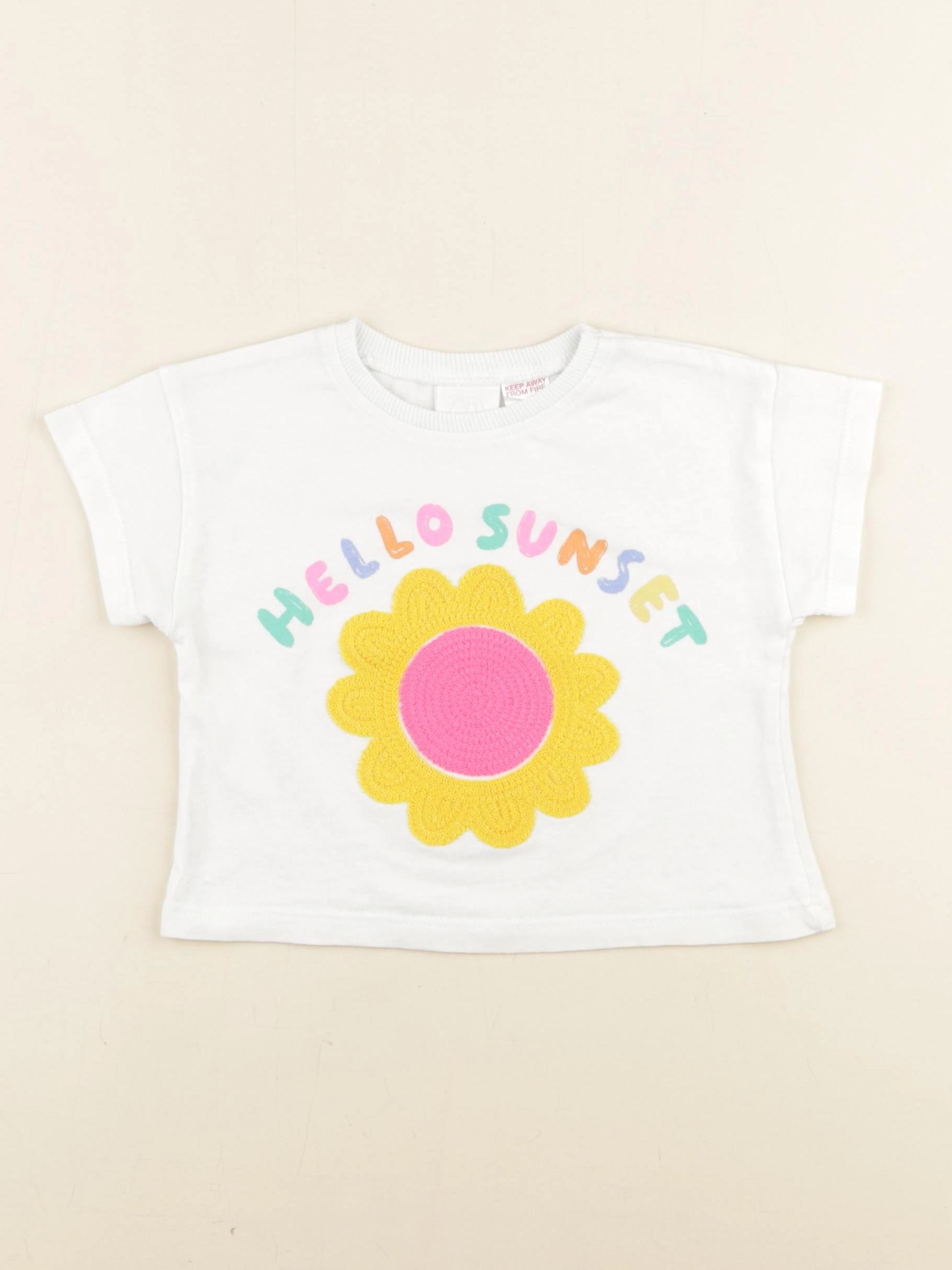 Zara - tee-shirt blanc - 18 mois