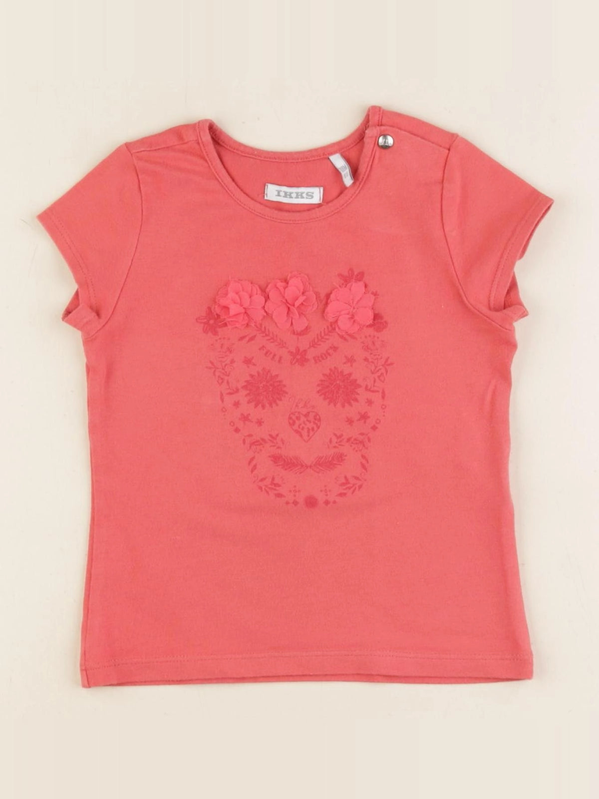 IKKS - tee-shirt rouge - 18 mois