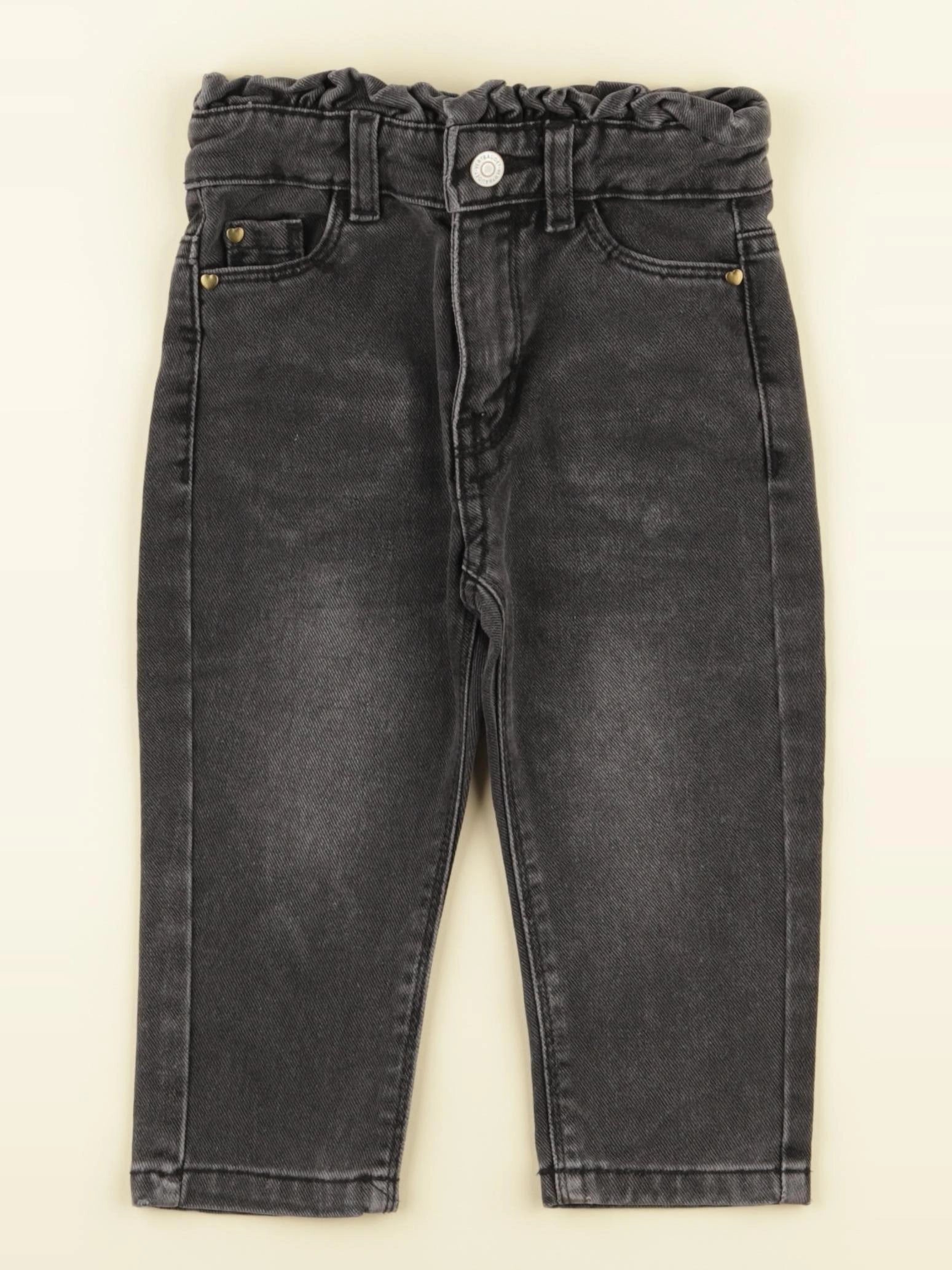 Vertbaudet - jean gris - 2 ans