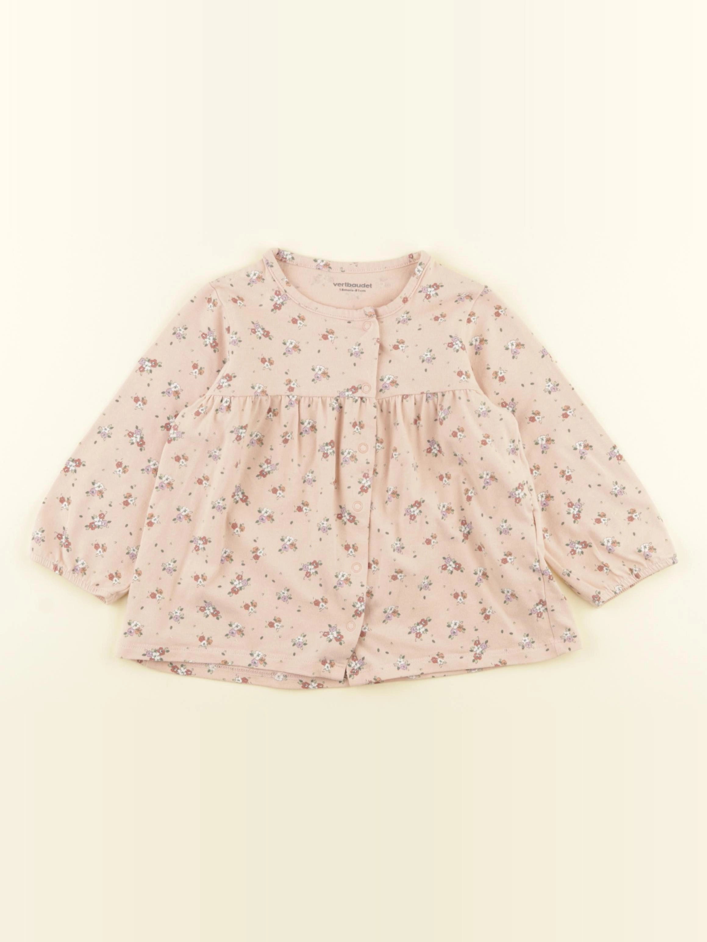 Vertbaudet - tee-shirt rose - 18 mois
