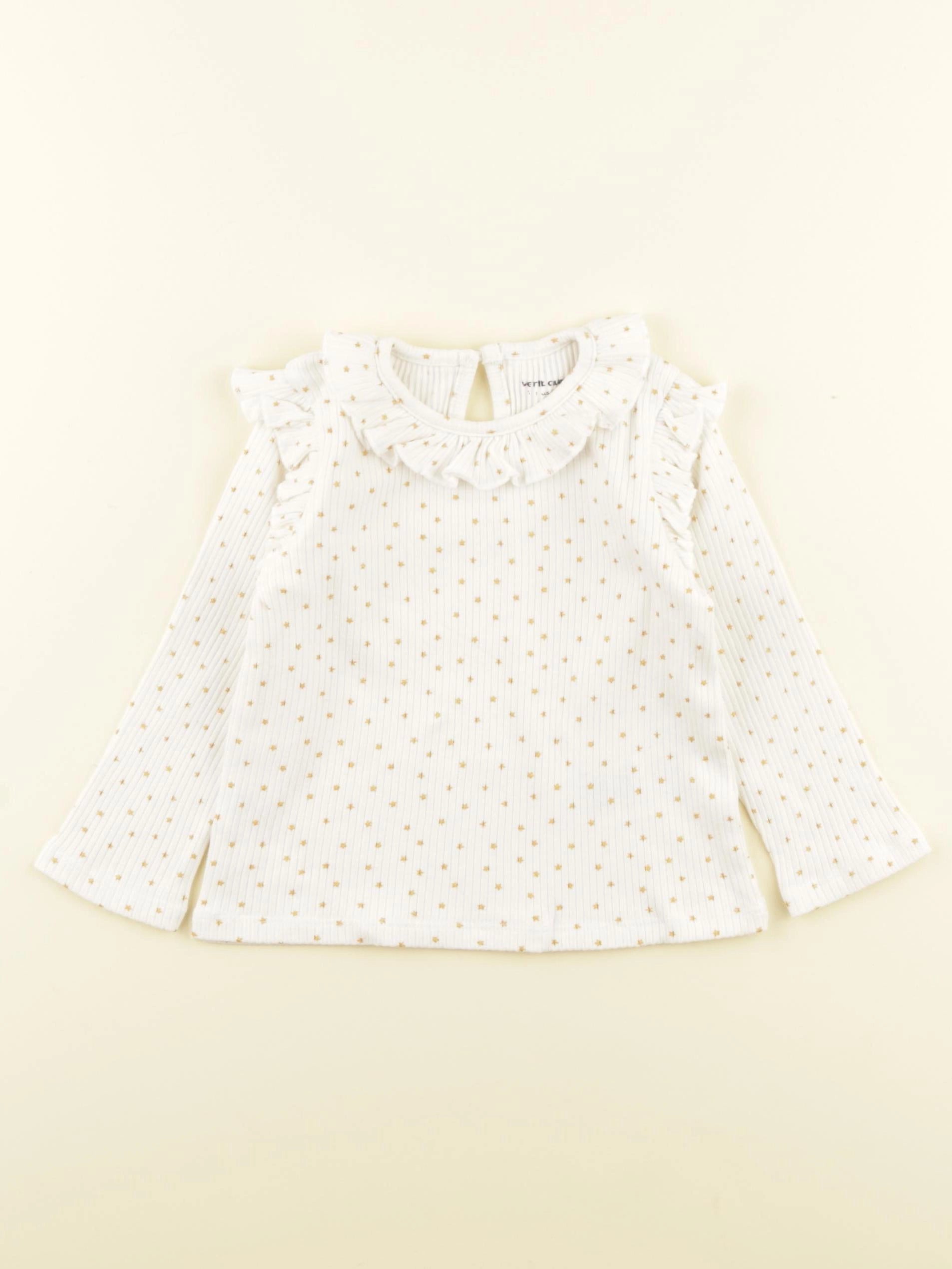 Vertbaudet - tee-shirt blanc - 18 mois