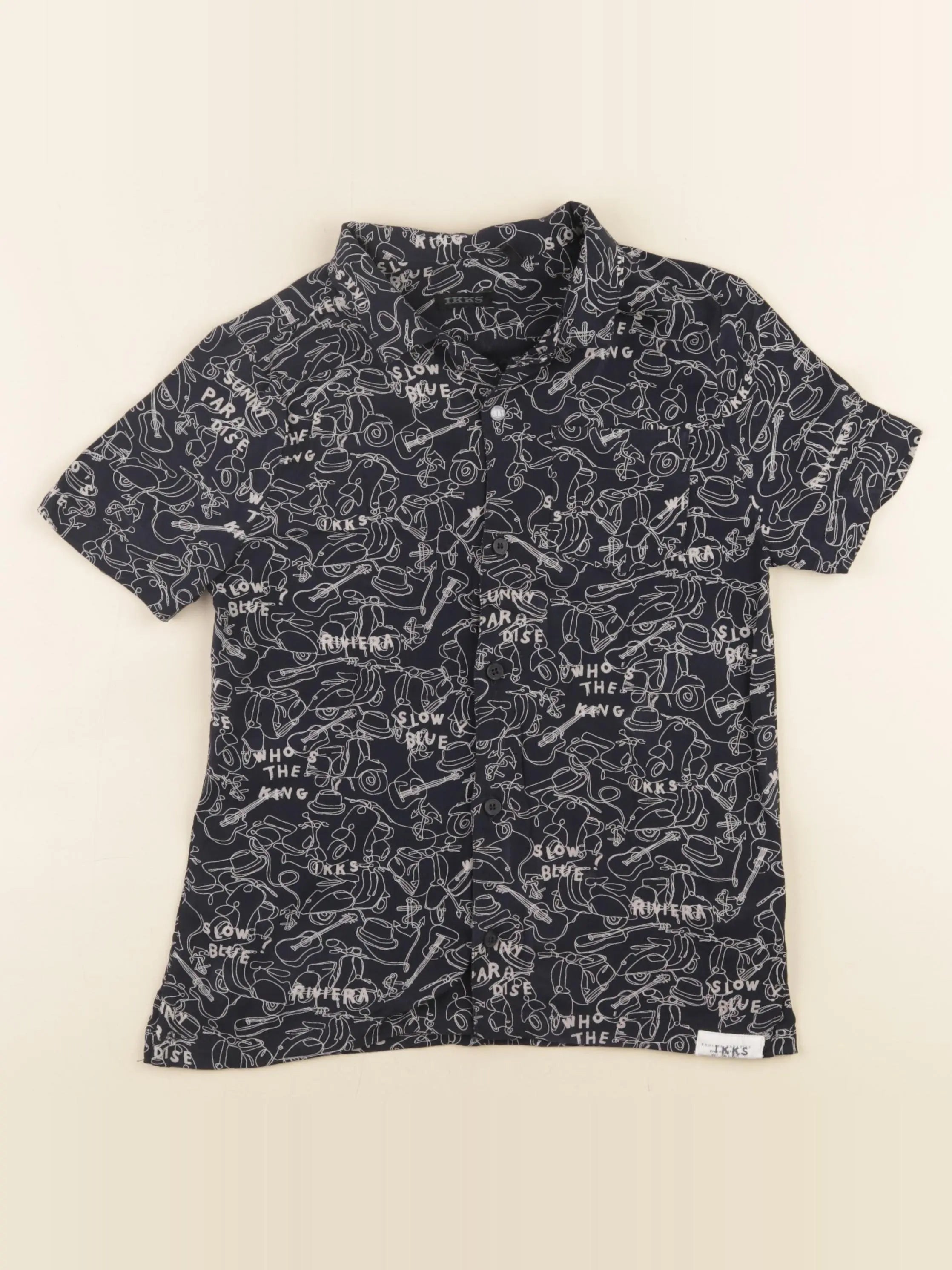 IKKS - chemise bleu - 8 ans