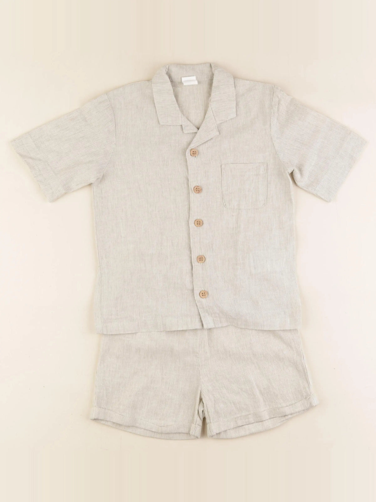 H&M - pyjama coton vert - 3/4 ans