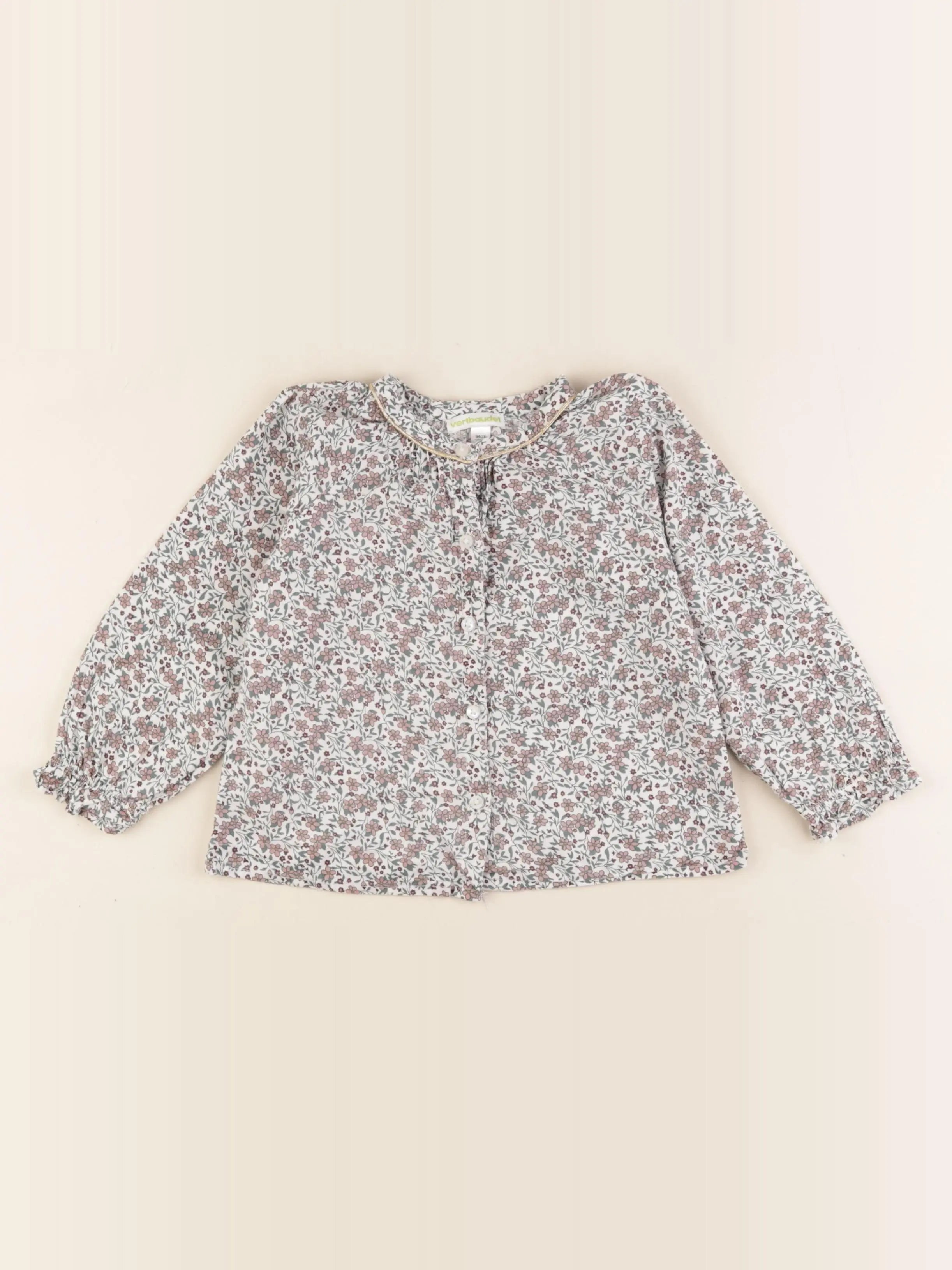 Vertbaudet - blouse bleu - 3 ans