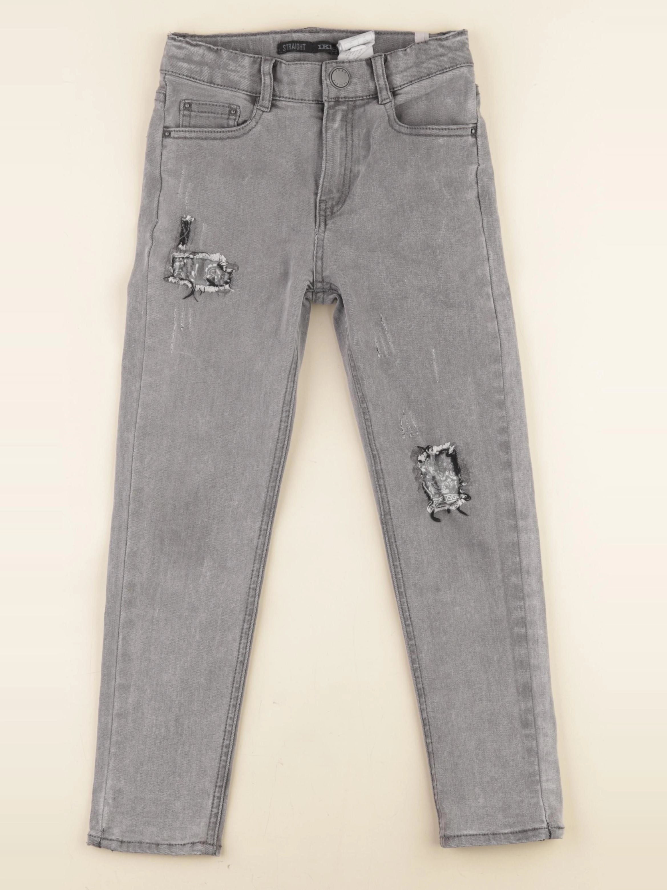 IKKS - jean gris - 8 ans