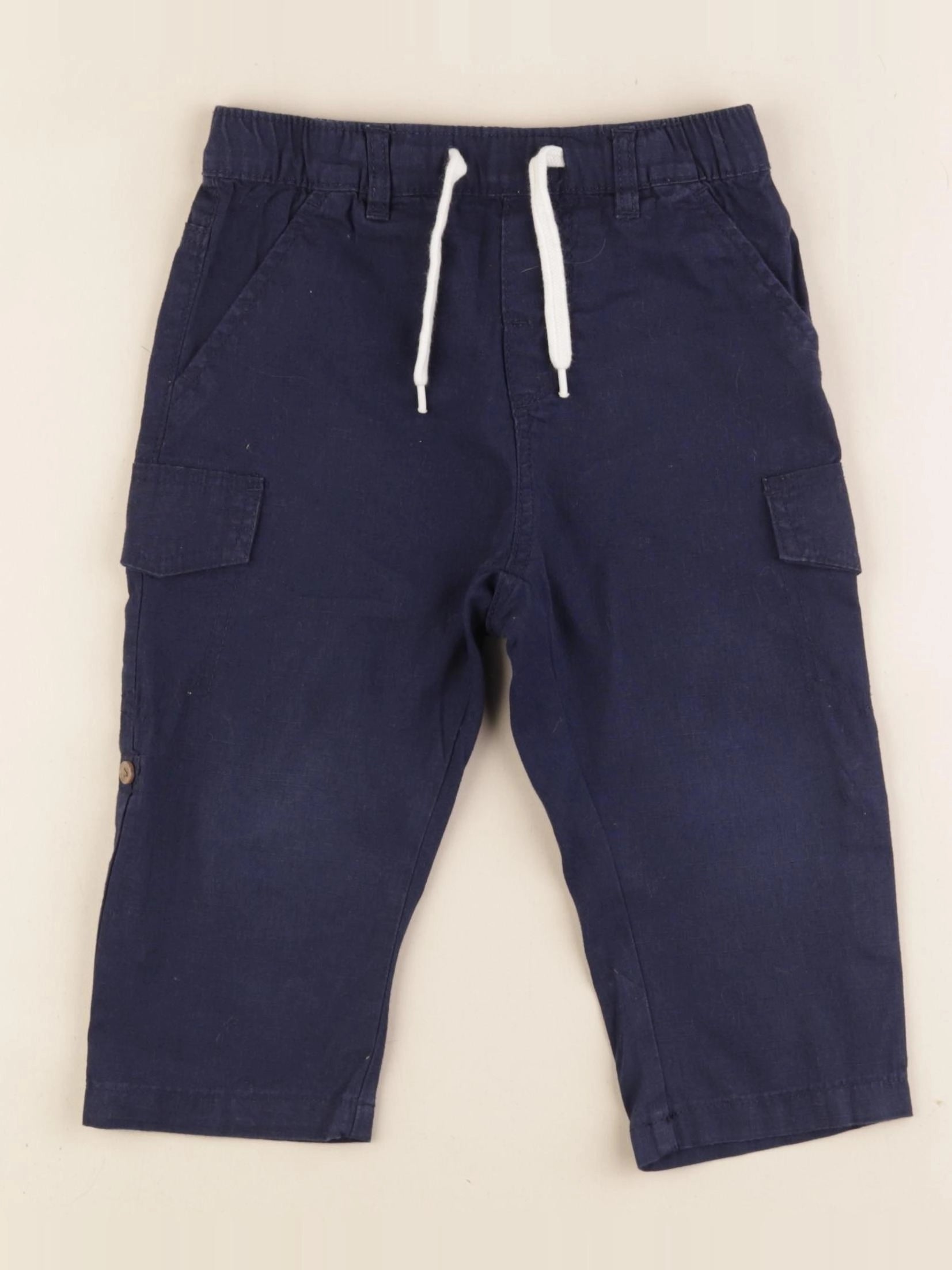 H&M - pantalon bleu - 18/24 mois