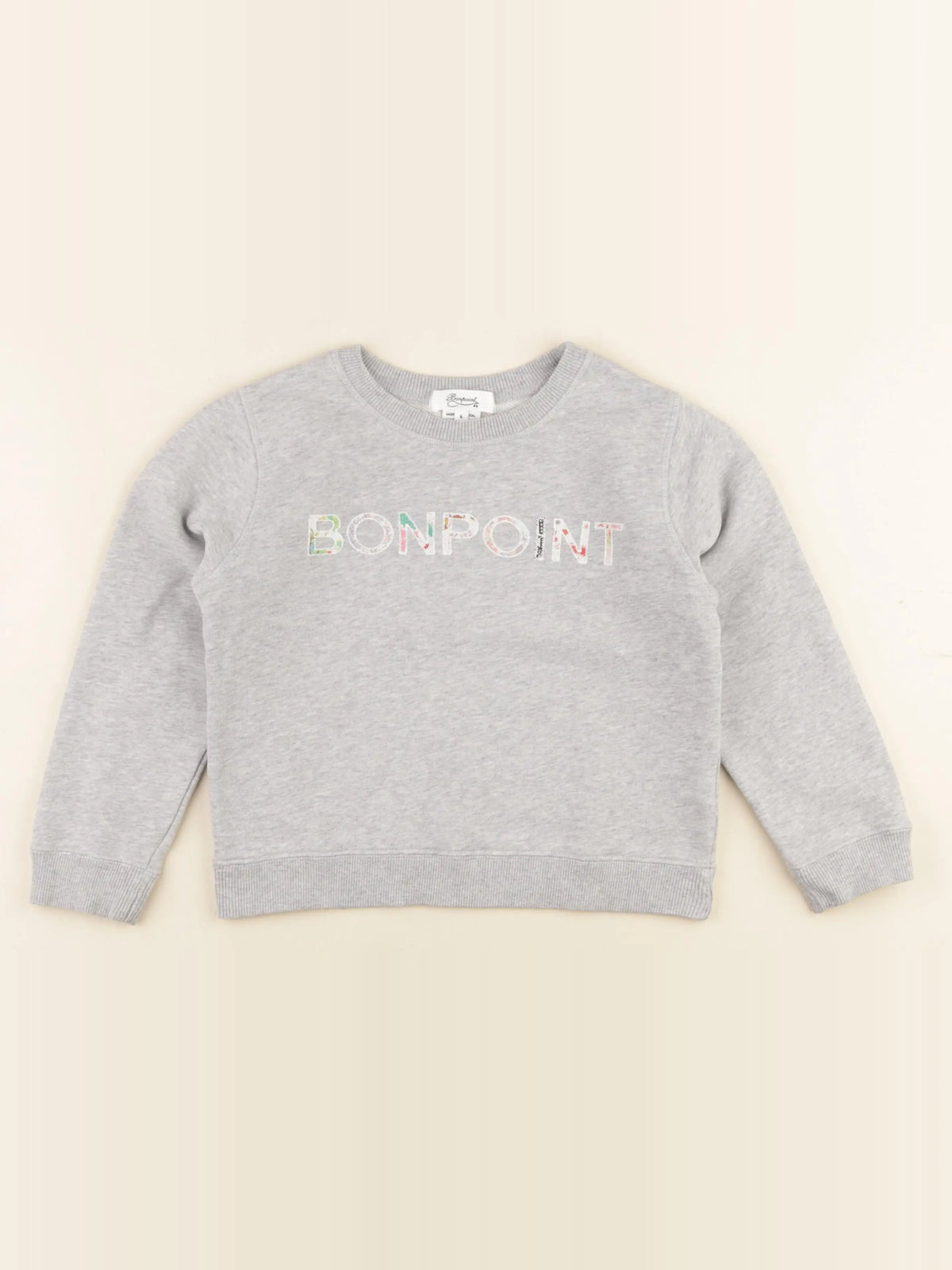 Bonpoint - sweat gris - 6 ans