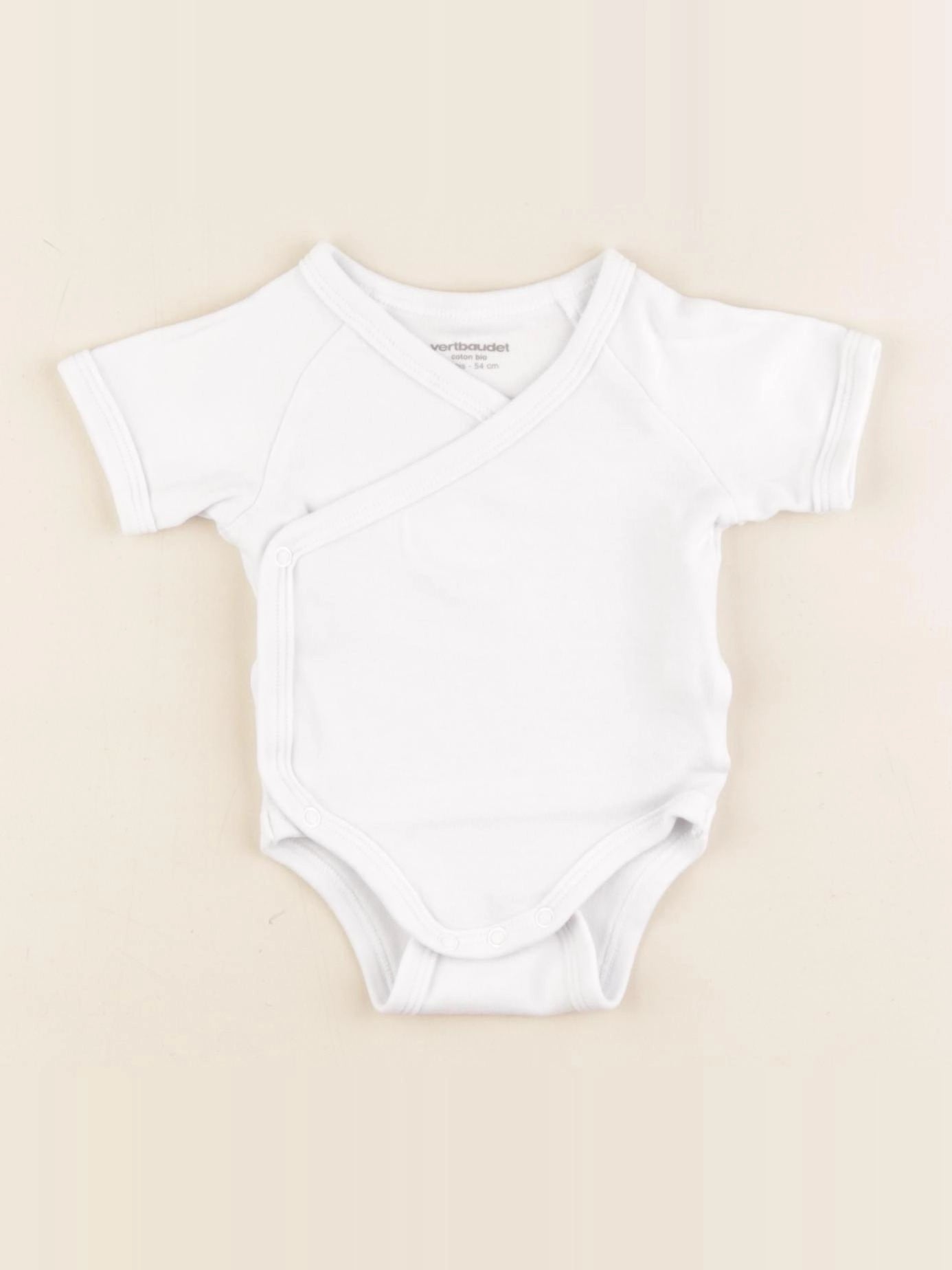 Vertbaudet - body blanc - 1 mois