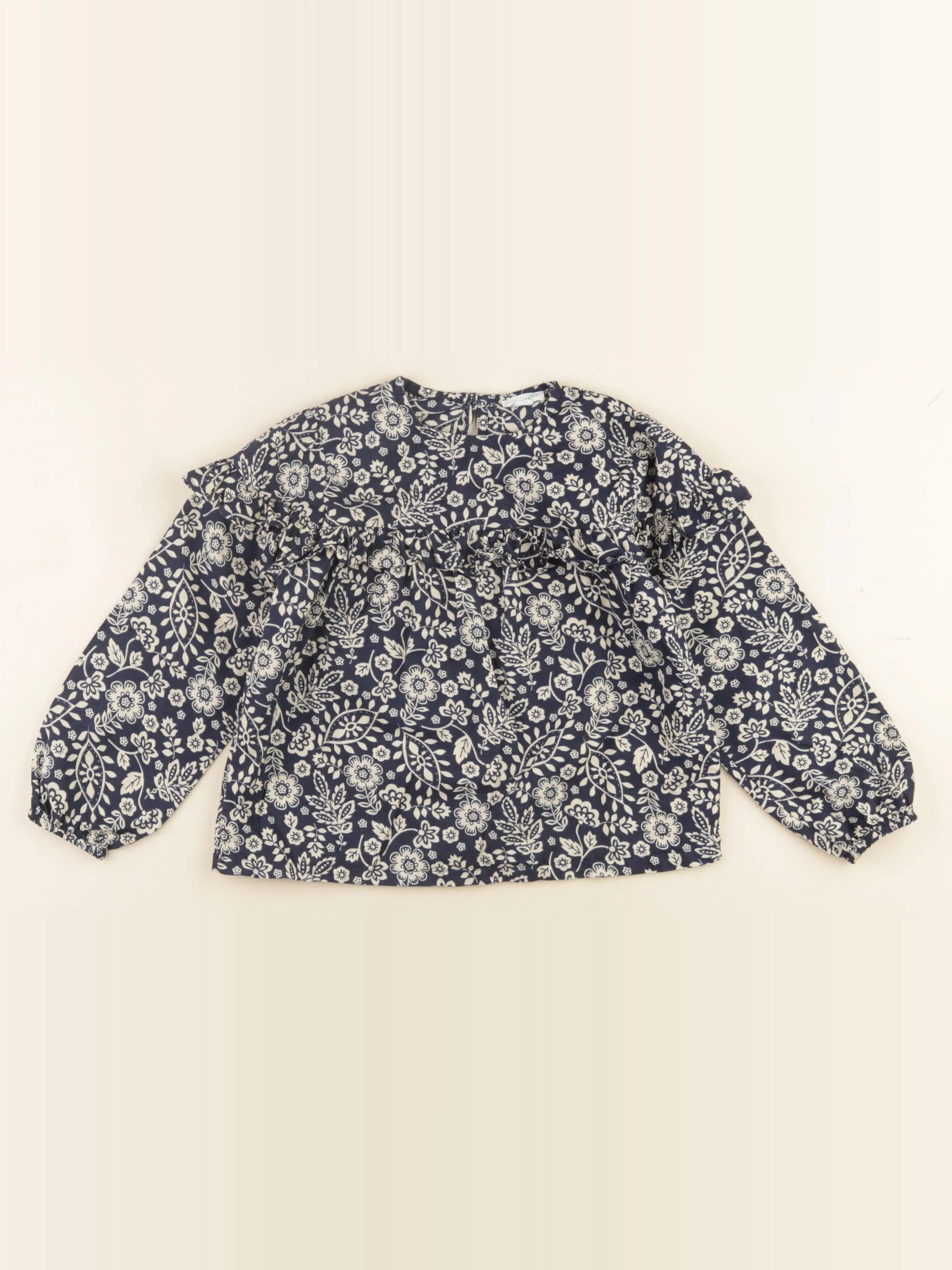 Vertbaudet - blouse bleu - 8 ans