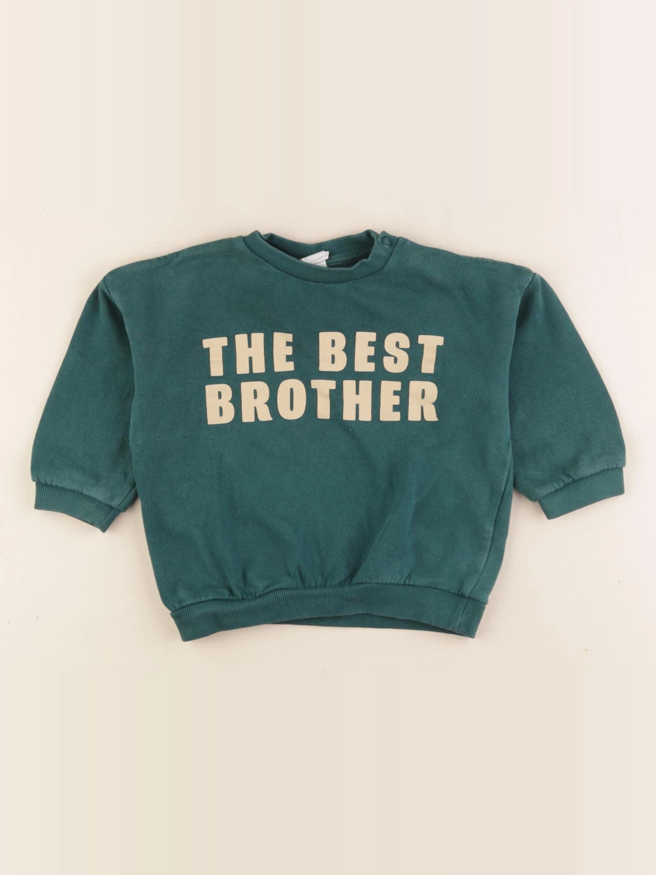 H&M - sweat vert - 9/12 mois