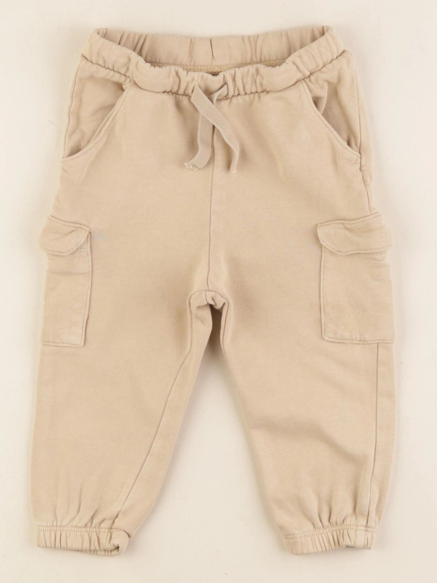 H&M - jogging beige - 9/12 mois