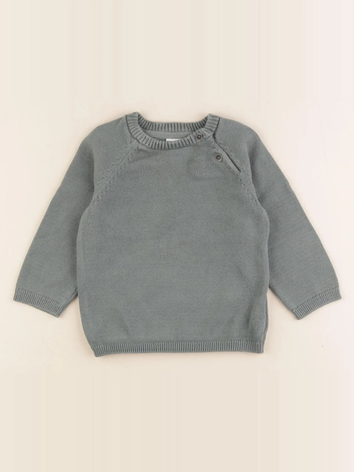 H&M - pull vert - 9/12 mois