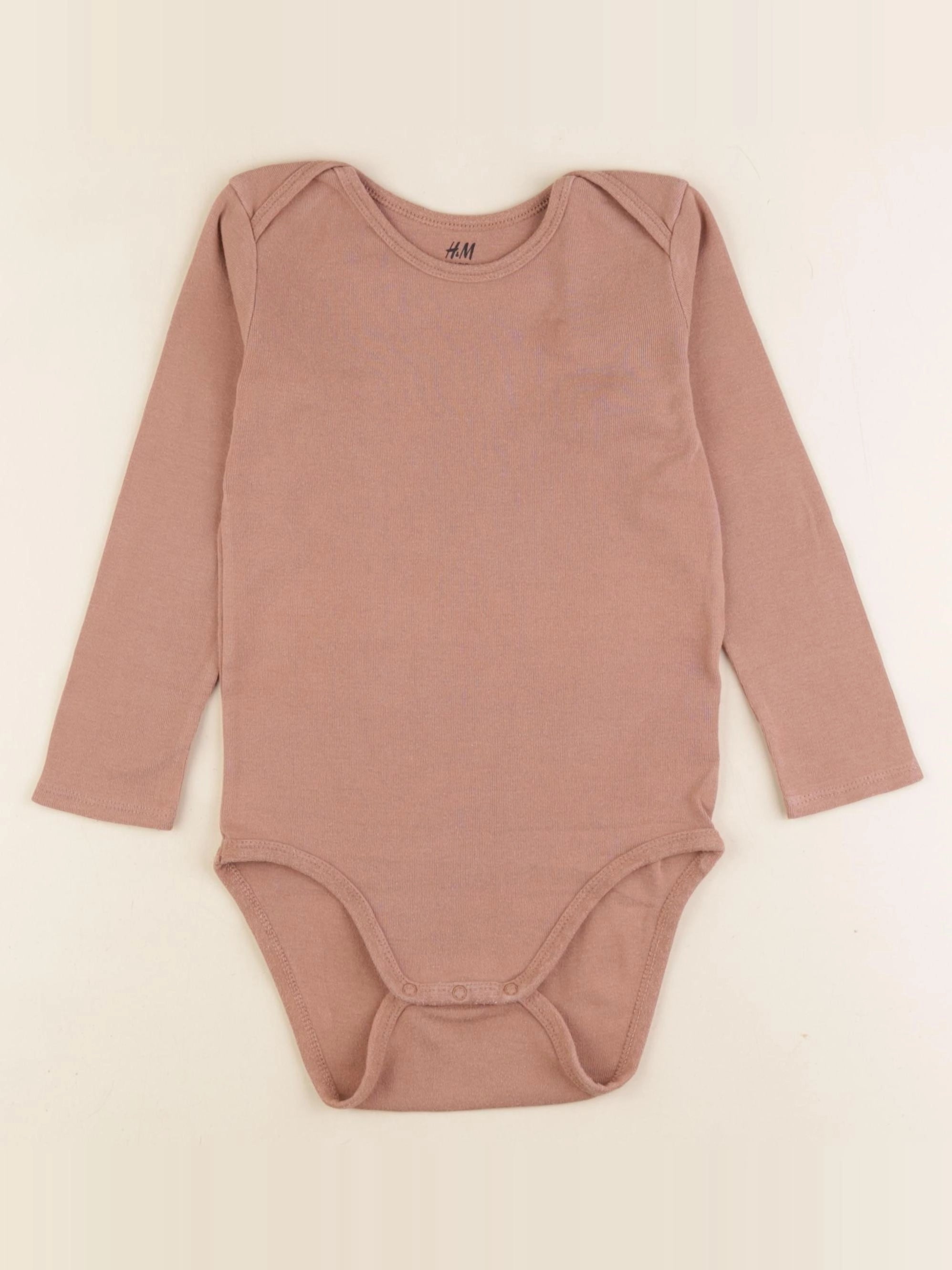 H&M - body marron - 2/3 ans