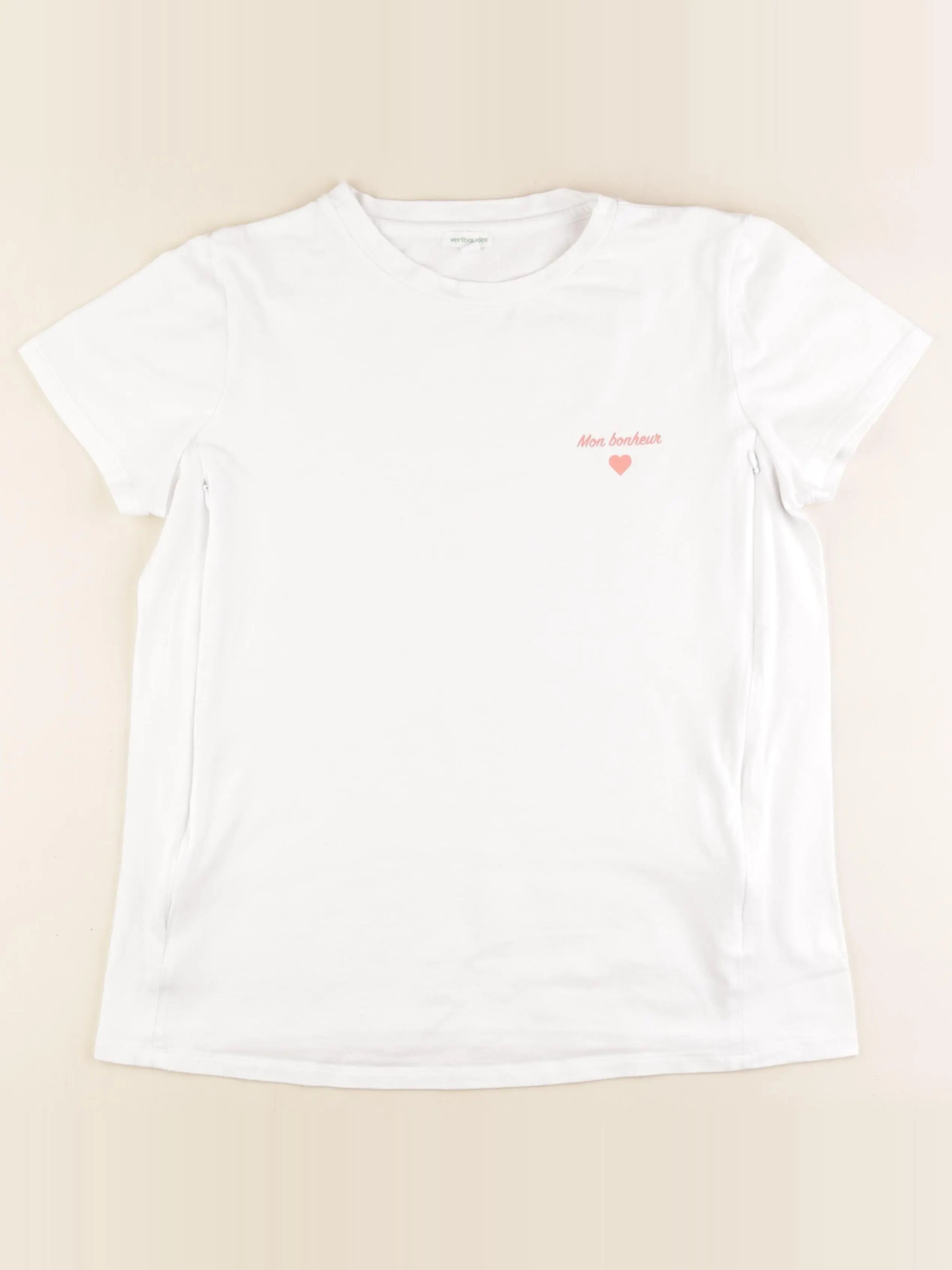 Vertbaudet - tee-shirt grossesse blanc - 38