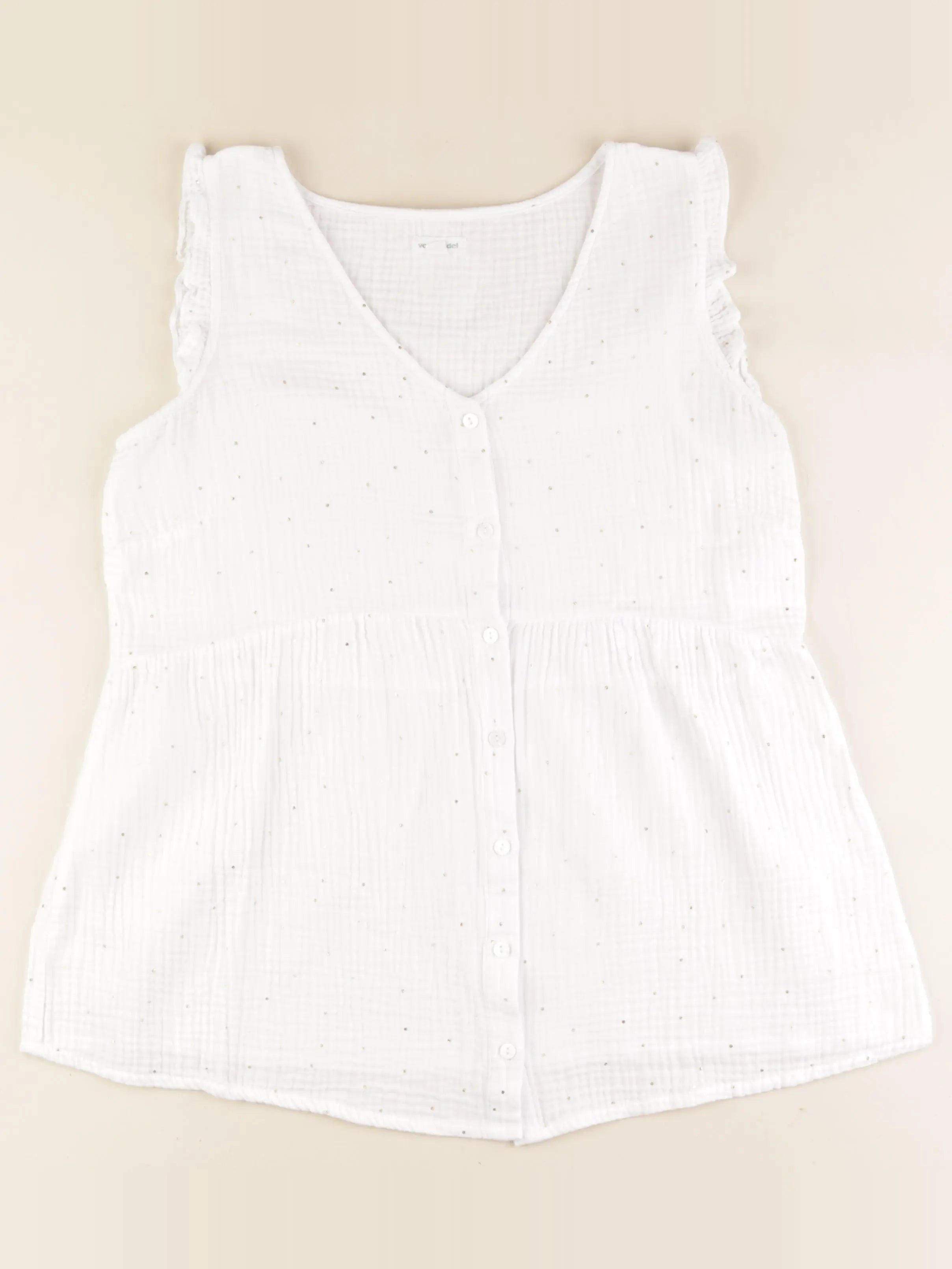 Vertbaudet - blouse grossesse, allaitement blanc - 38