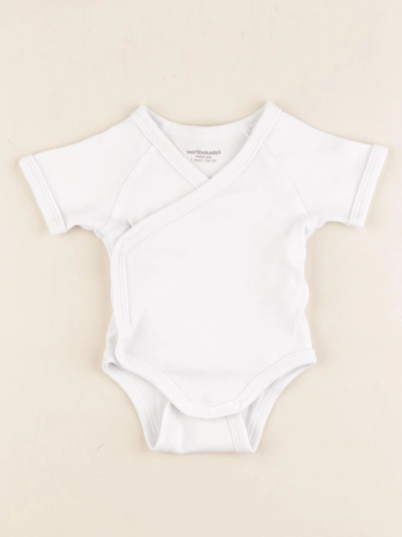 Vertbaudet - body blanc - 1 mois