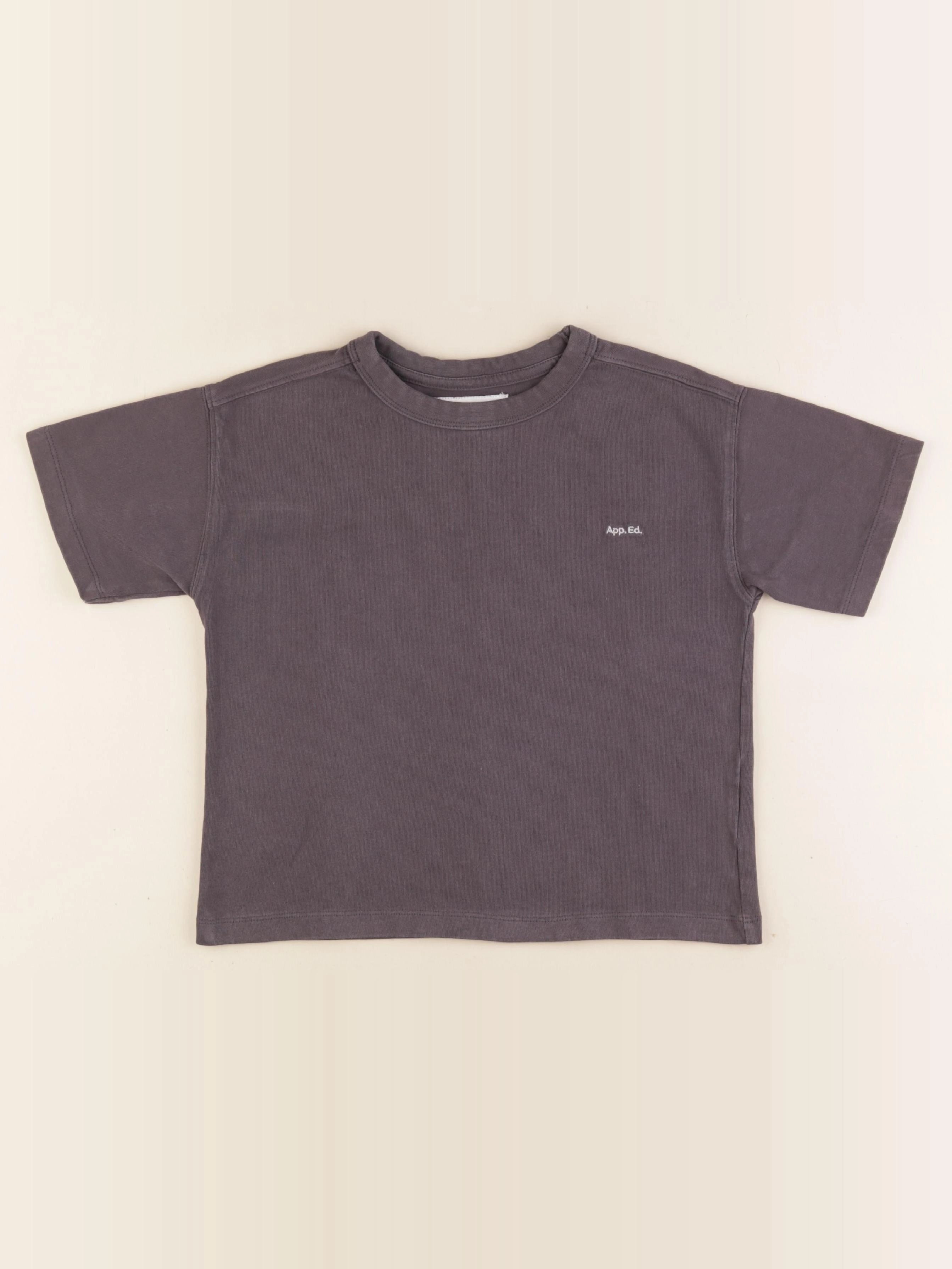 Zara - tee-shirt gris - 7 ans