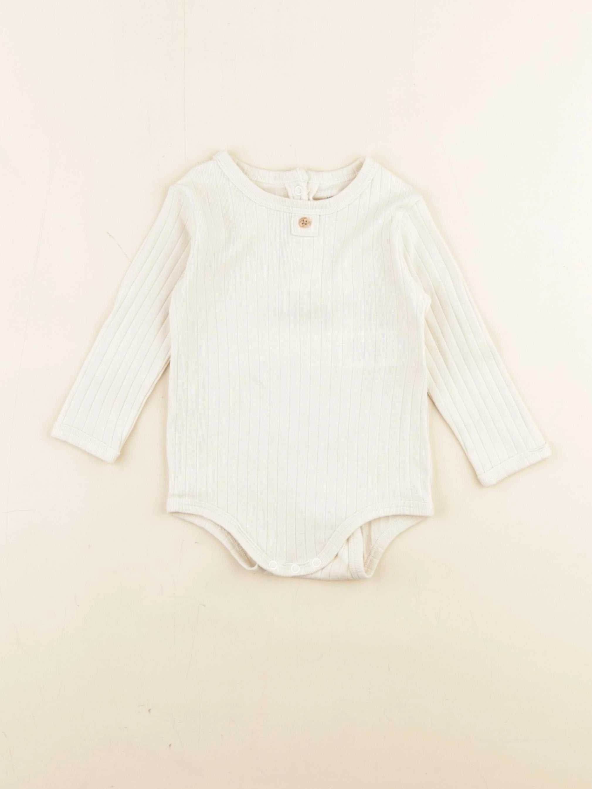 Vertbaudet - body beige - 9 mois