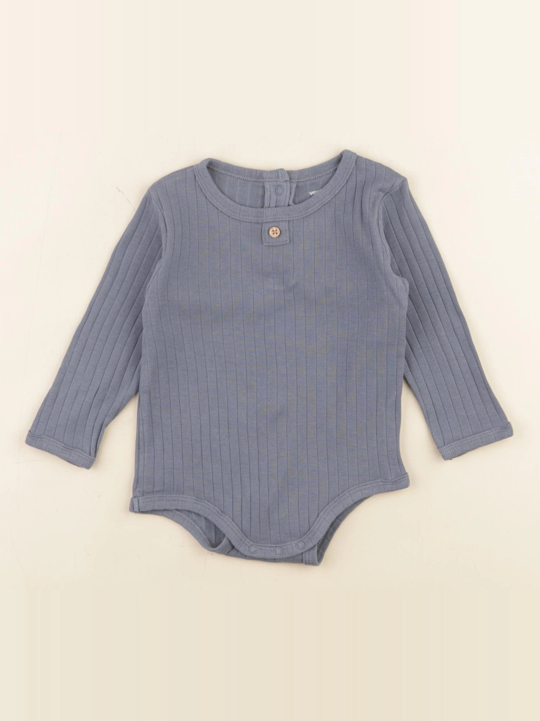 Vertbaudet - body bleu - 9 mois