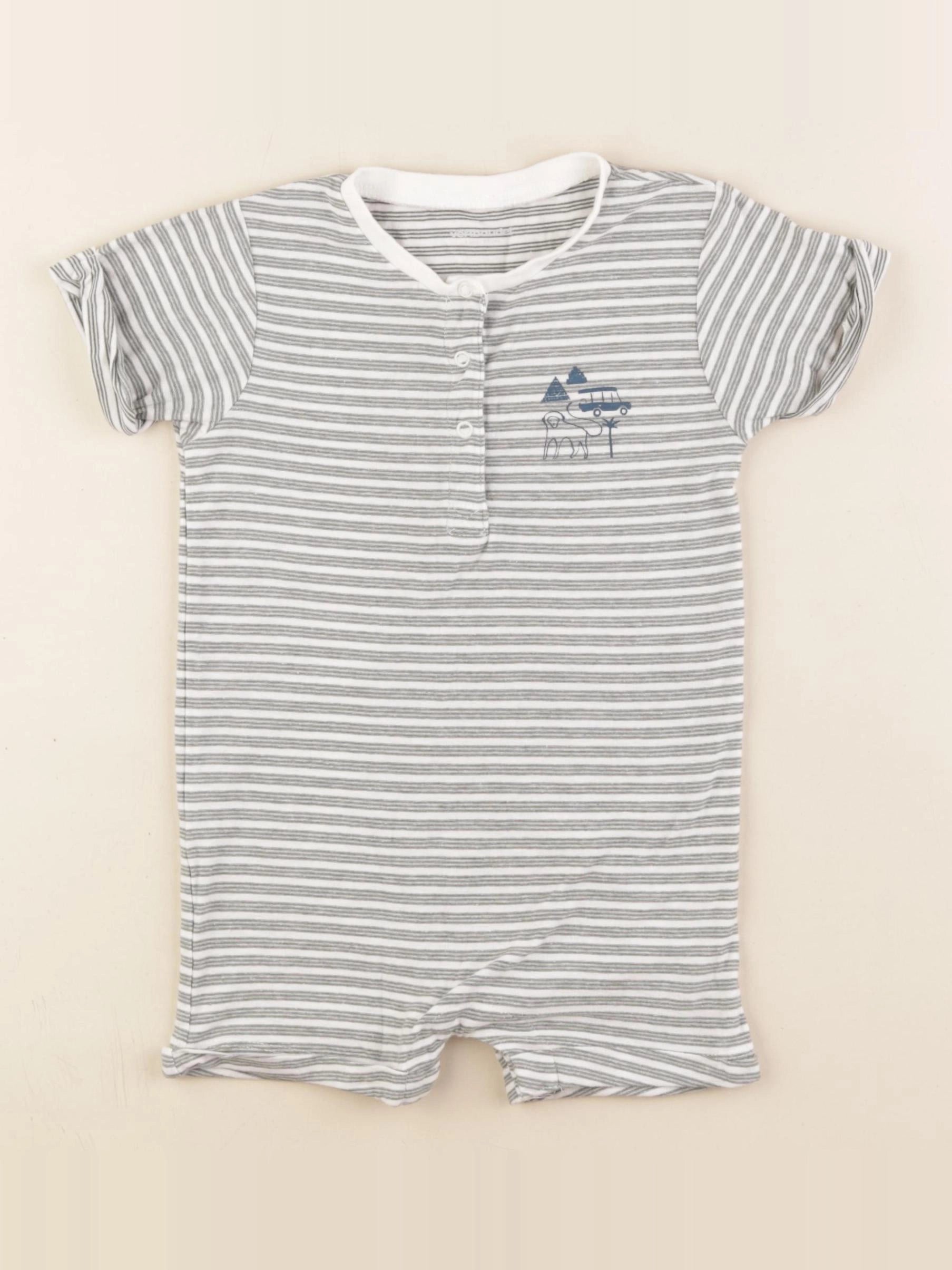 Vertbaudet - pyjama coton vert - 3 ans