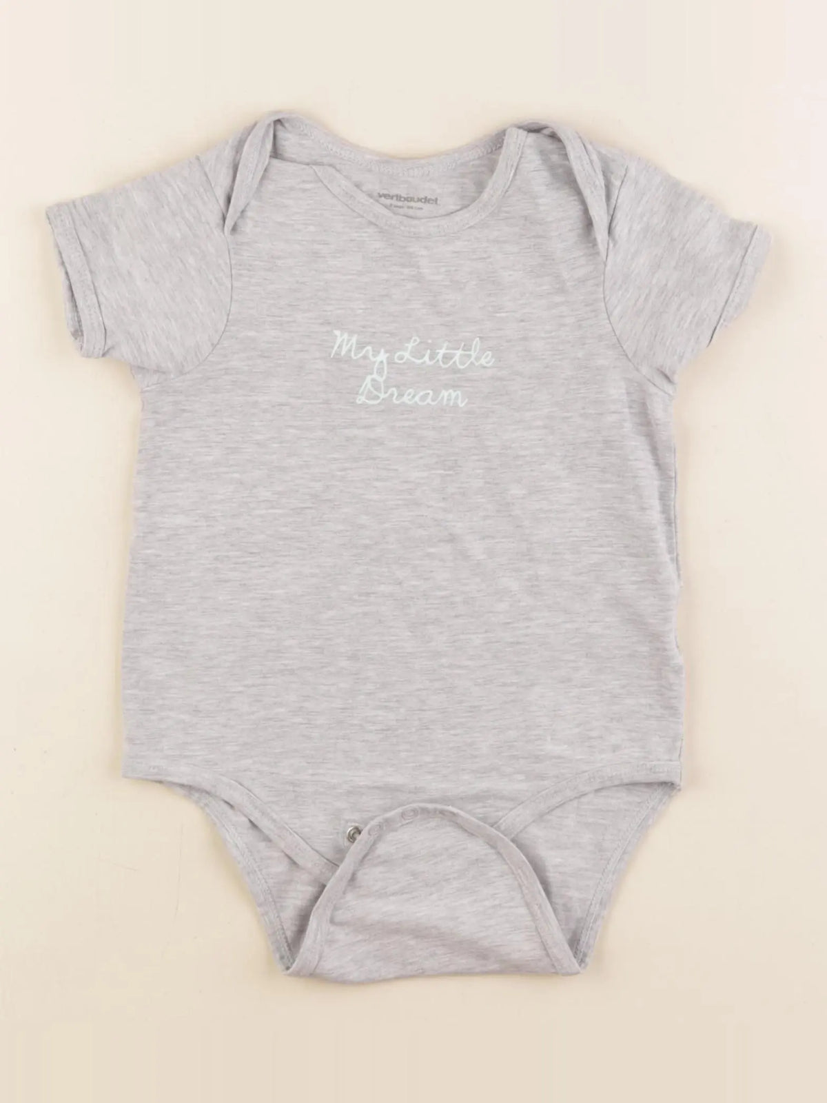 Vertbaudet - body gris - 3 ans