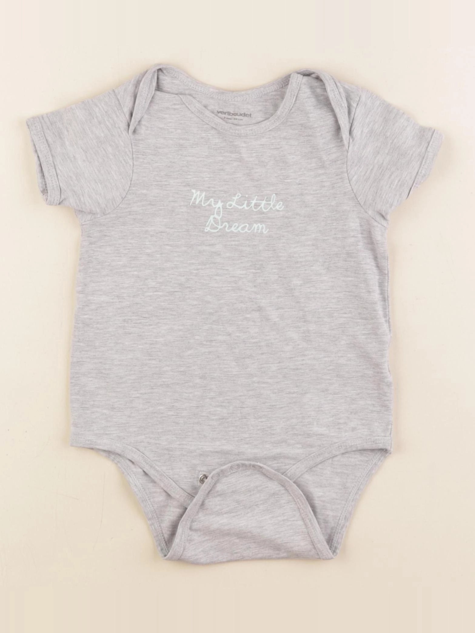 Vertbaudet - body gris - 3 ans