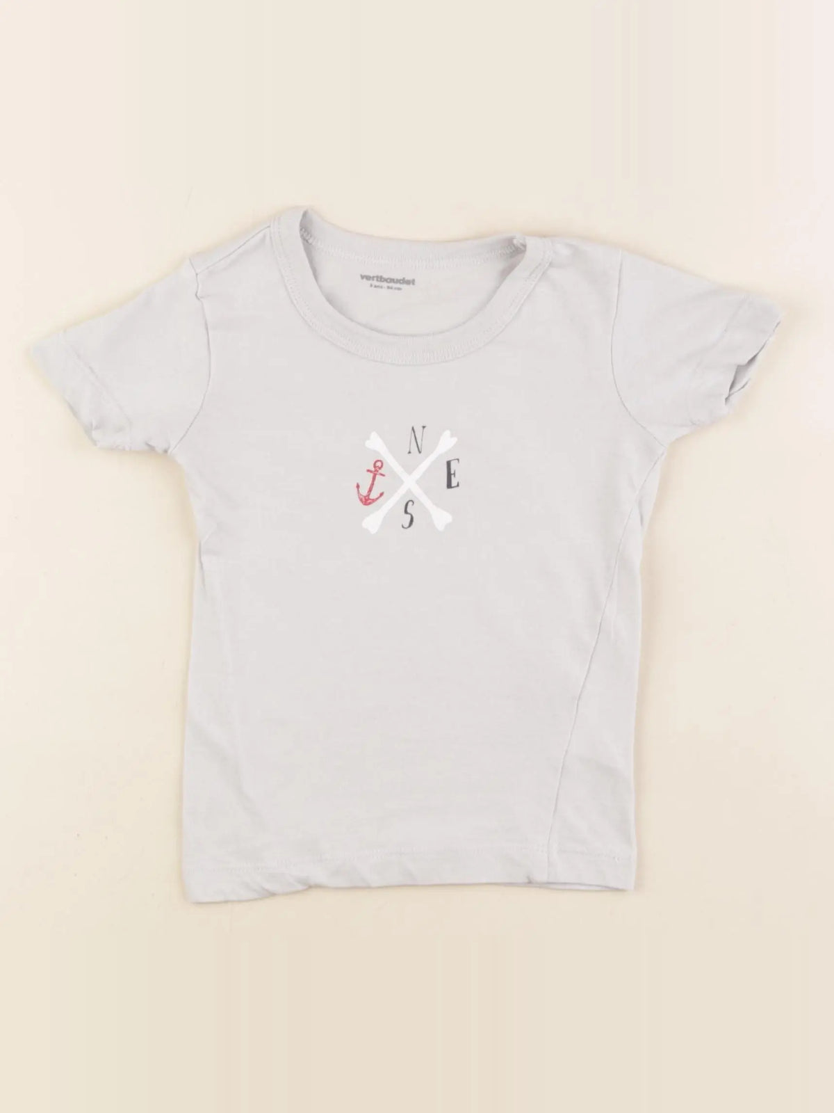 Vertbaudet - tee-shirt bleu - 3 ans