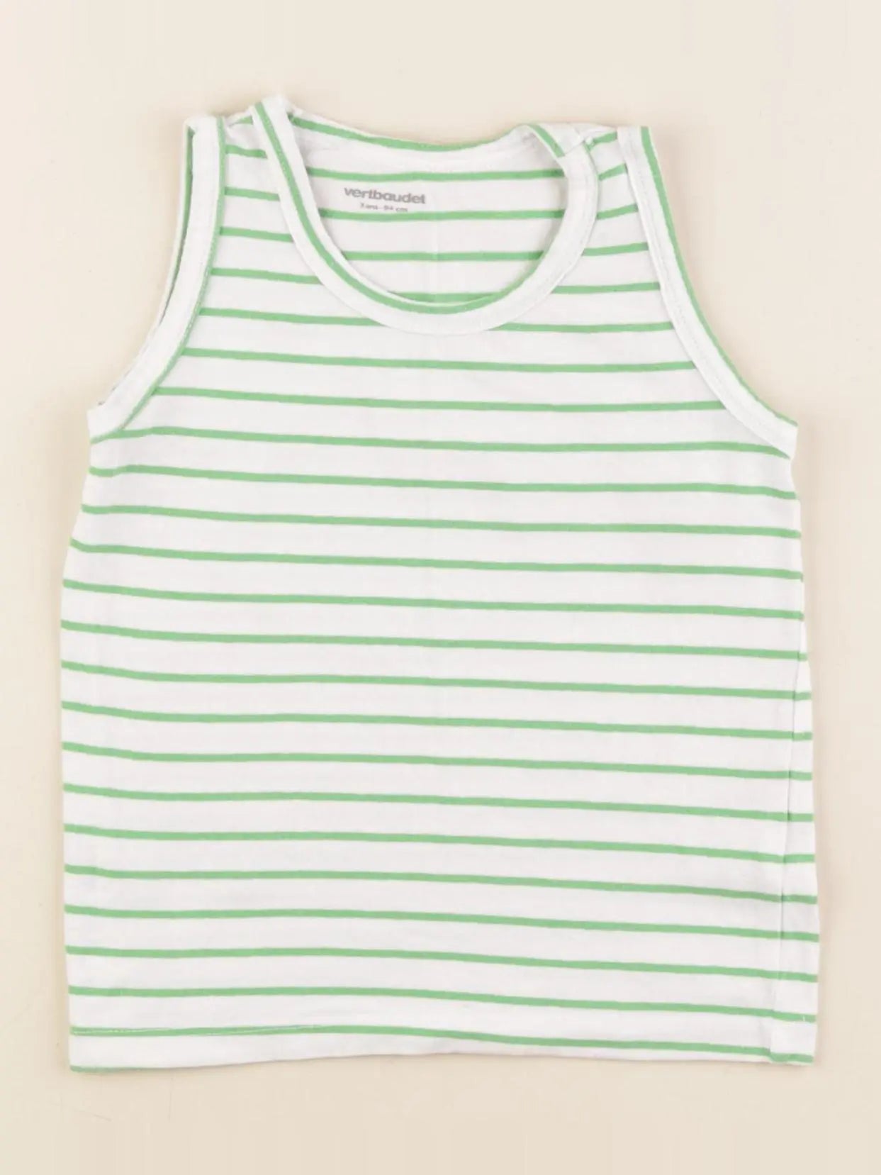 Vertbaudet - débardeur vert - 3 ans