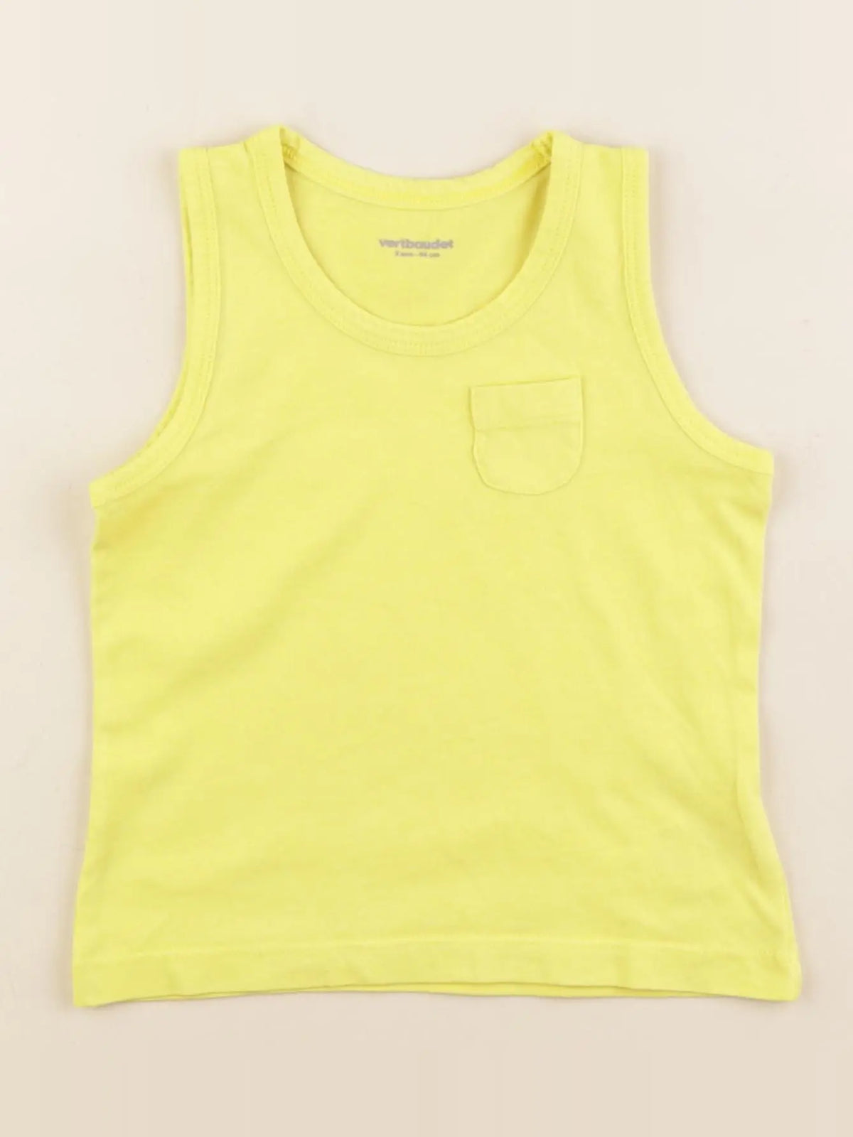 Vertbaudet - débardeur jaune - 3 ans