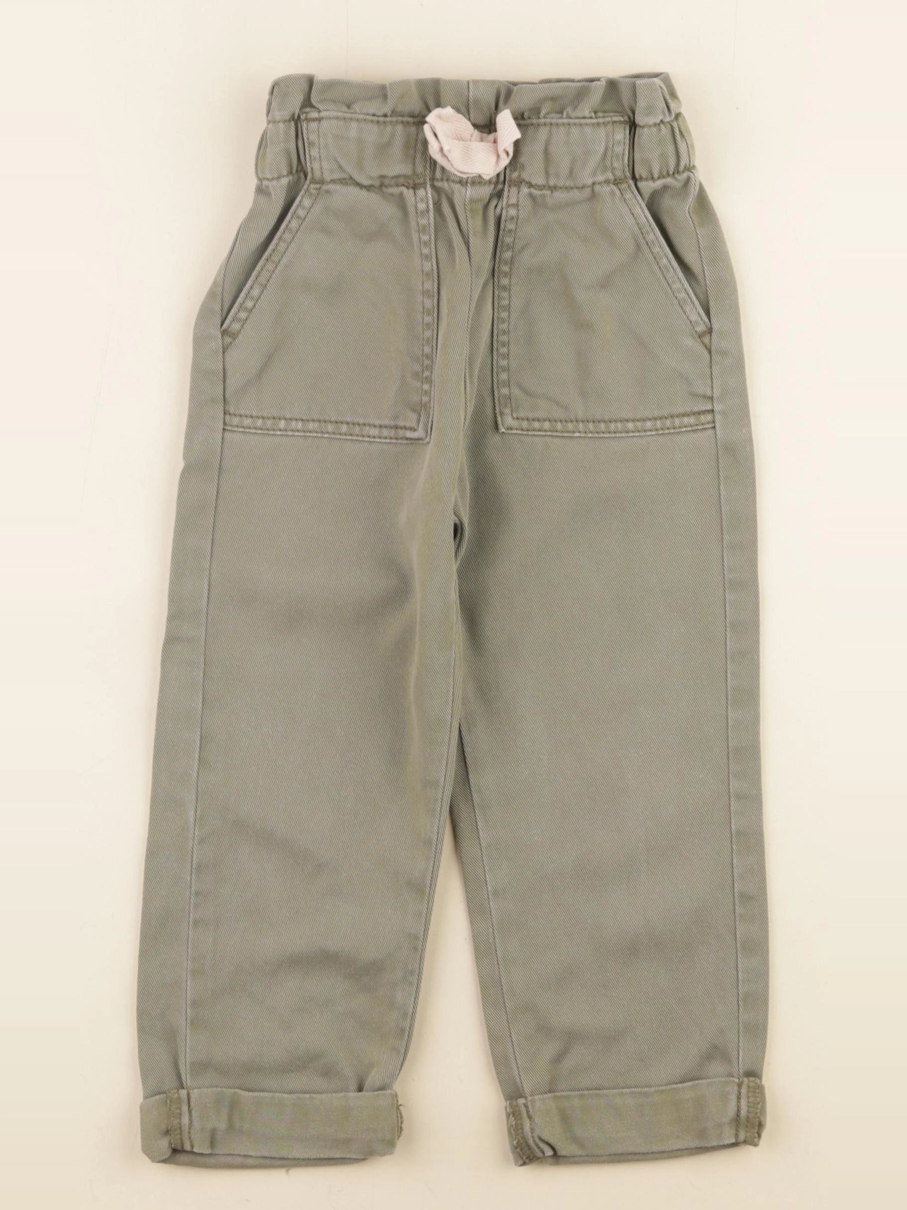 Vertbaudet - pantalon vert - 4 ans