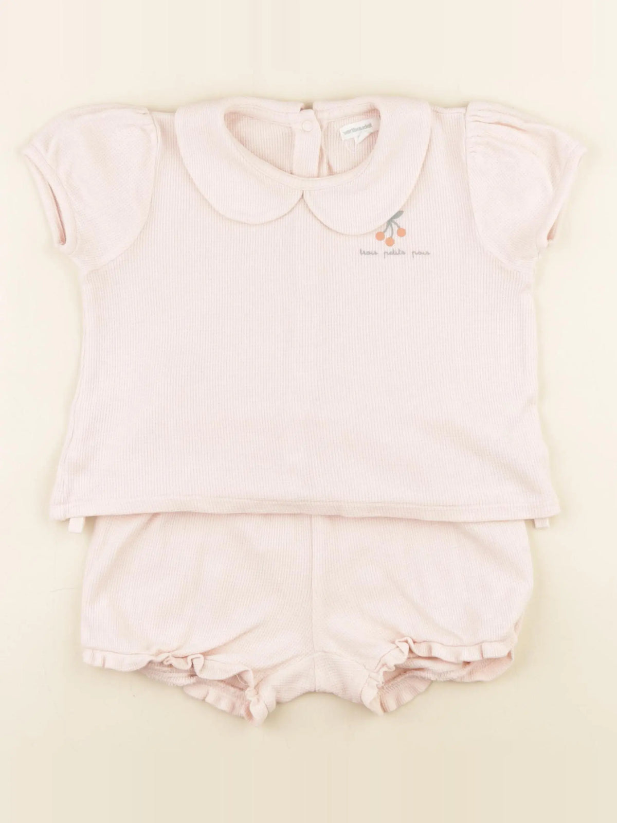 Vertbaudet - pyjama coton rose - 3 ans