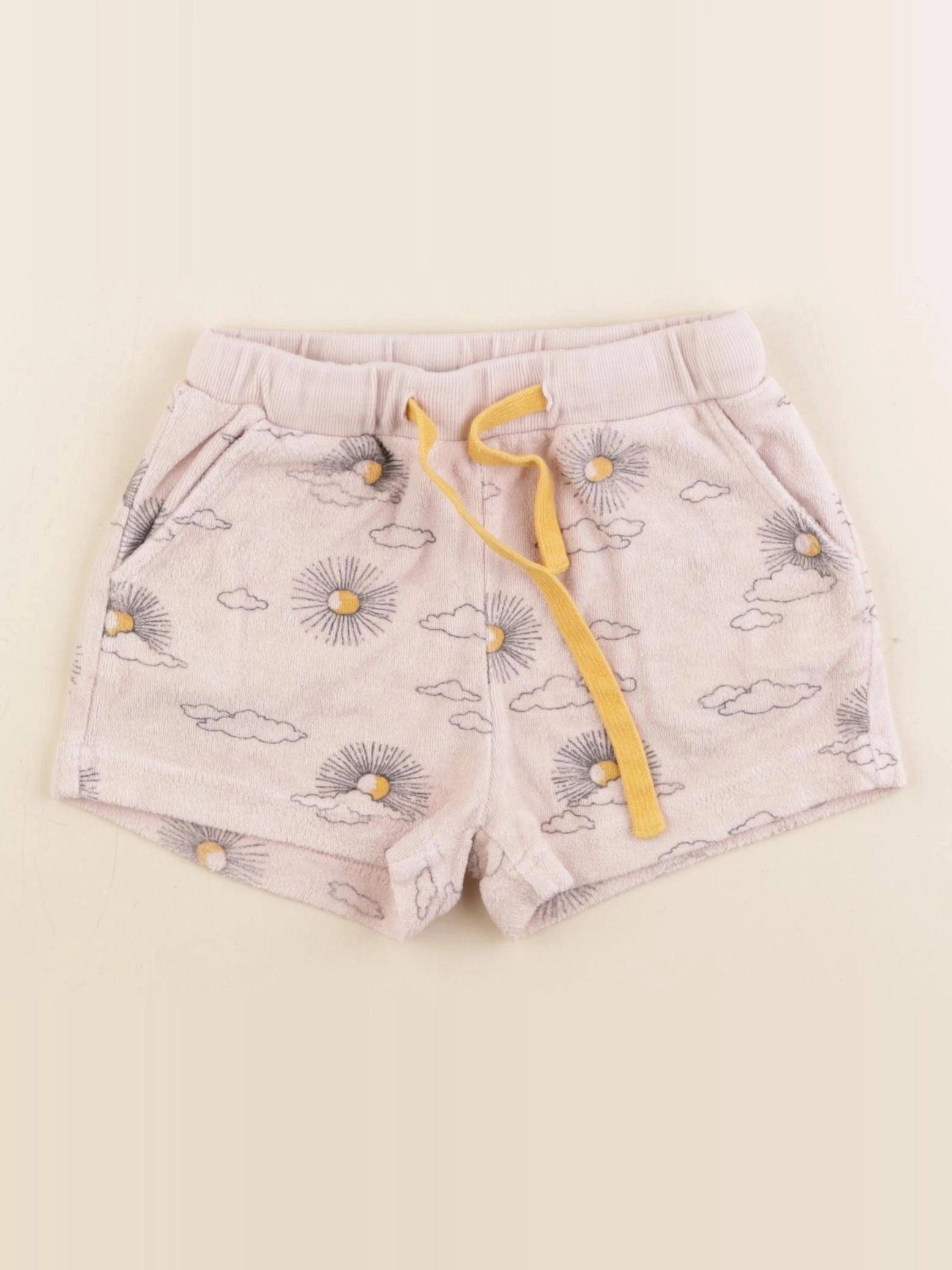 Monoprix - short rose, jaune - 6 ans