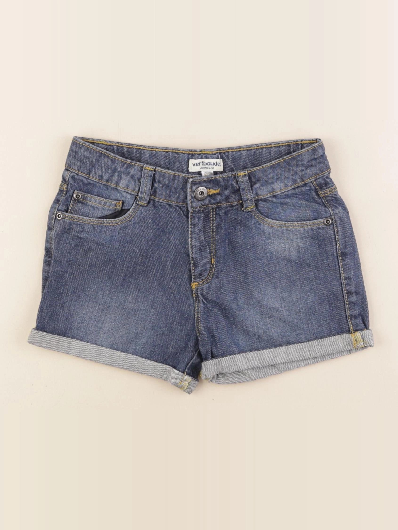 Vertbaudet - short bleu - 7 ans