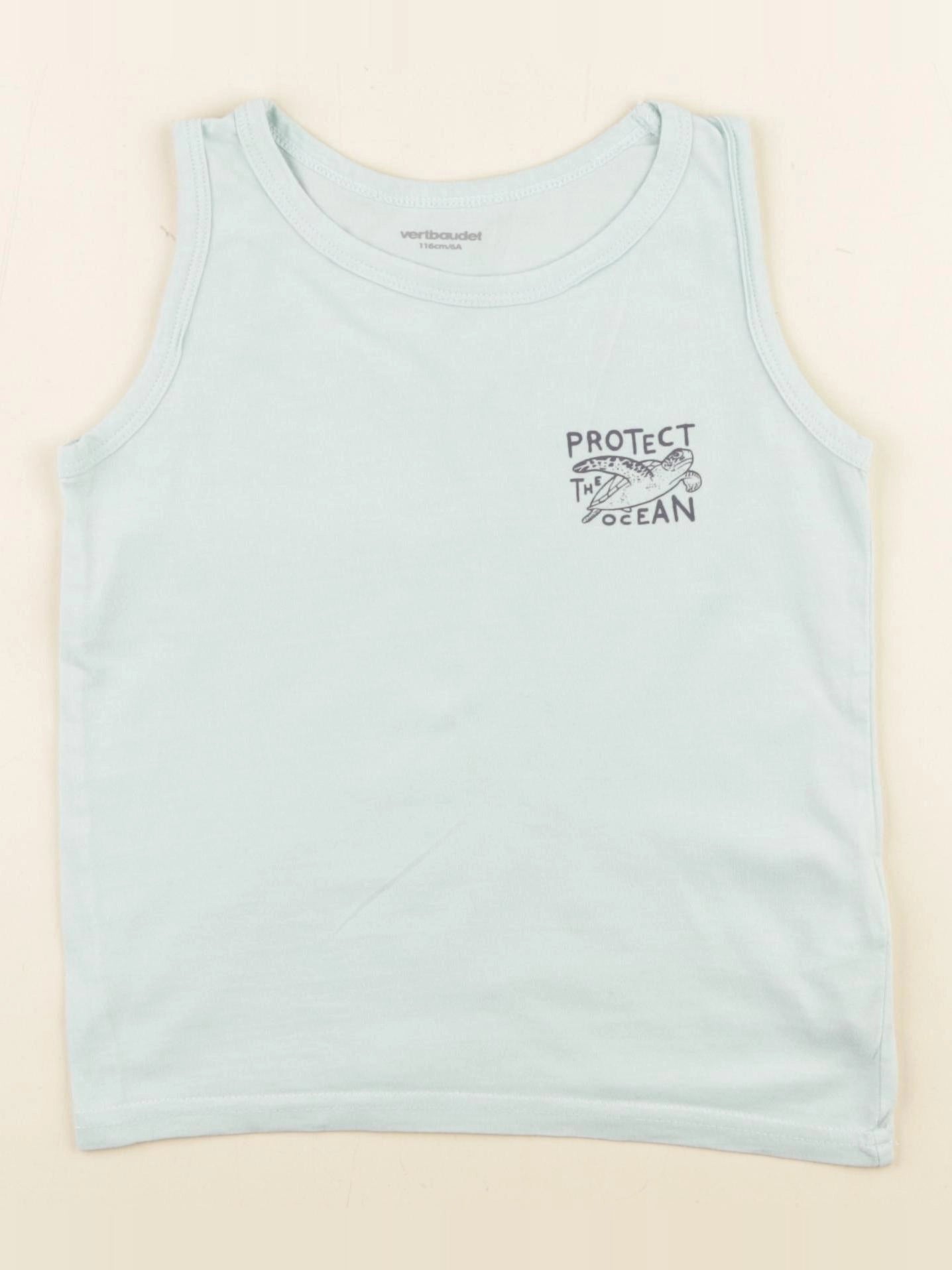 Vertbaudet - débardeur bleu - 6 ans