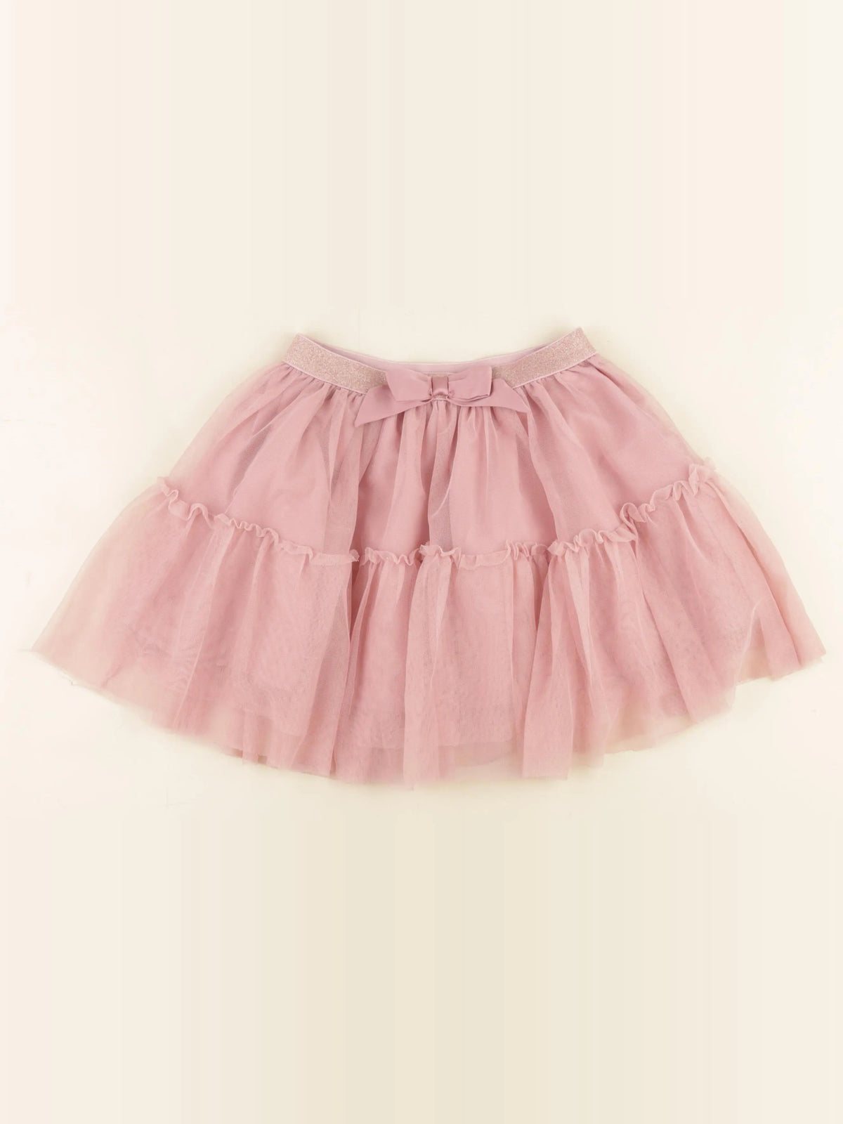H&M - jupe rose, or - 5/6 ans