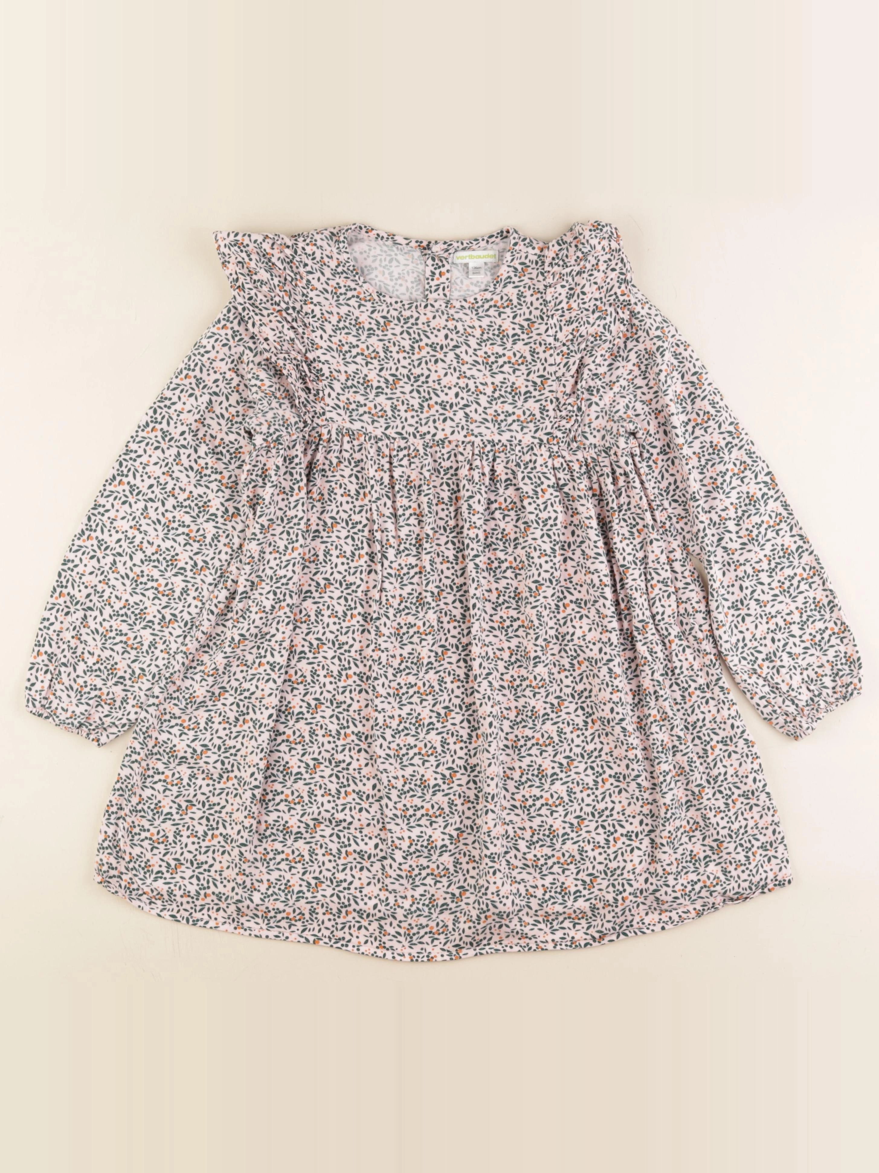 Vertbaudet - robe rose - 8 ans