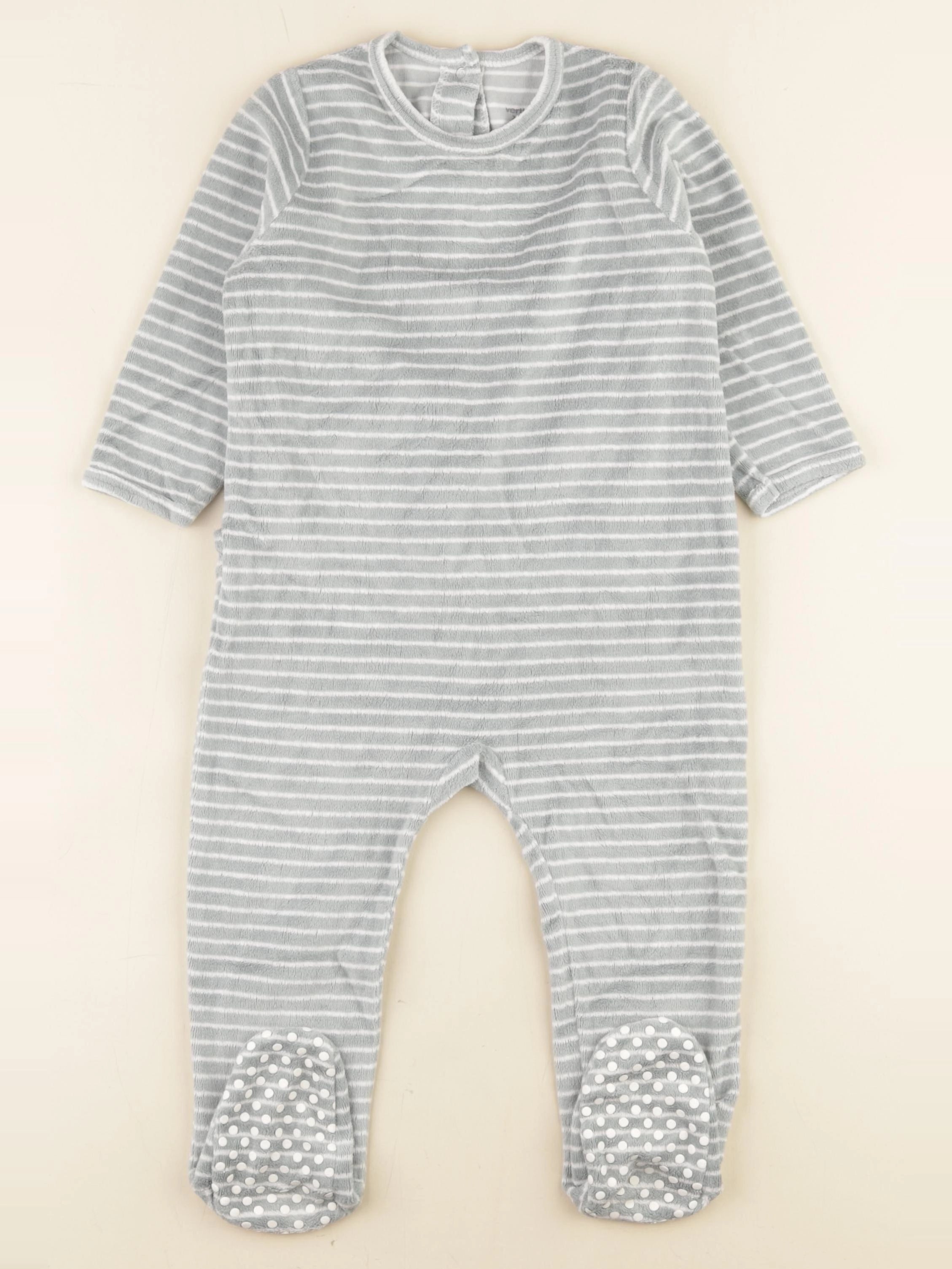 Vertbaudet - pyjama velours vert - 2 ans