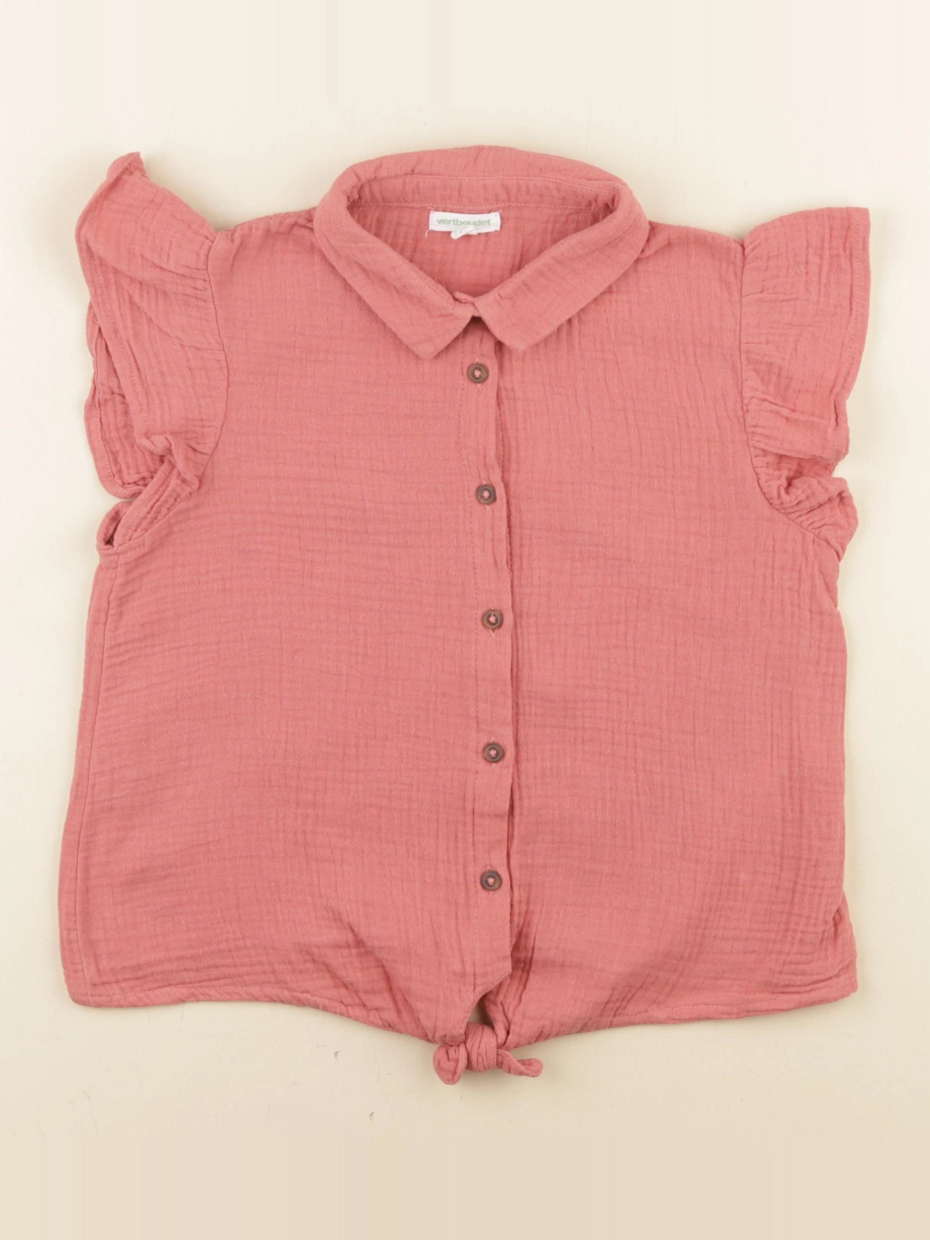 Vertbaudet - blouse rose - 7 ans