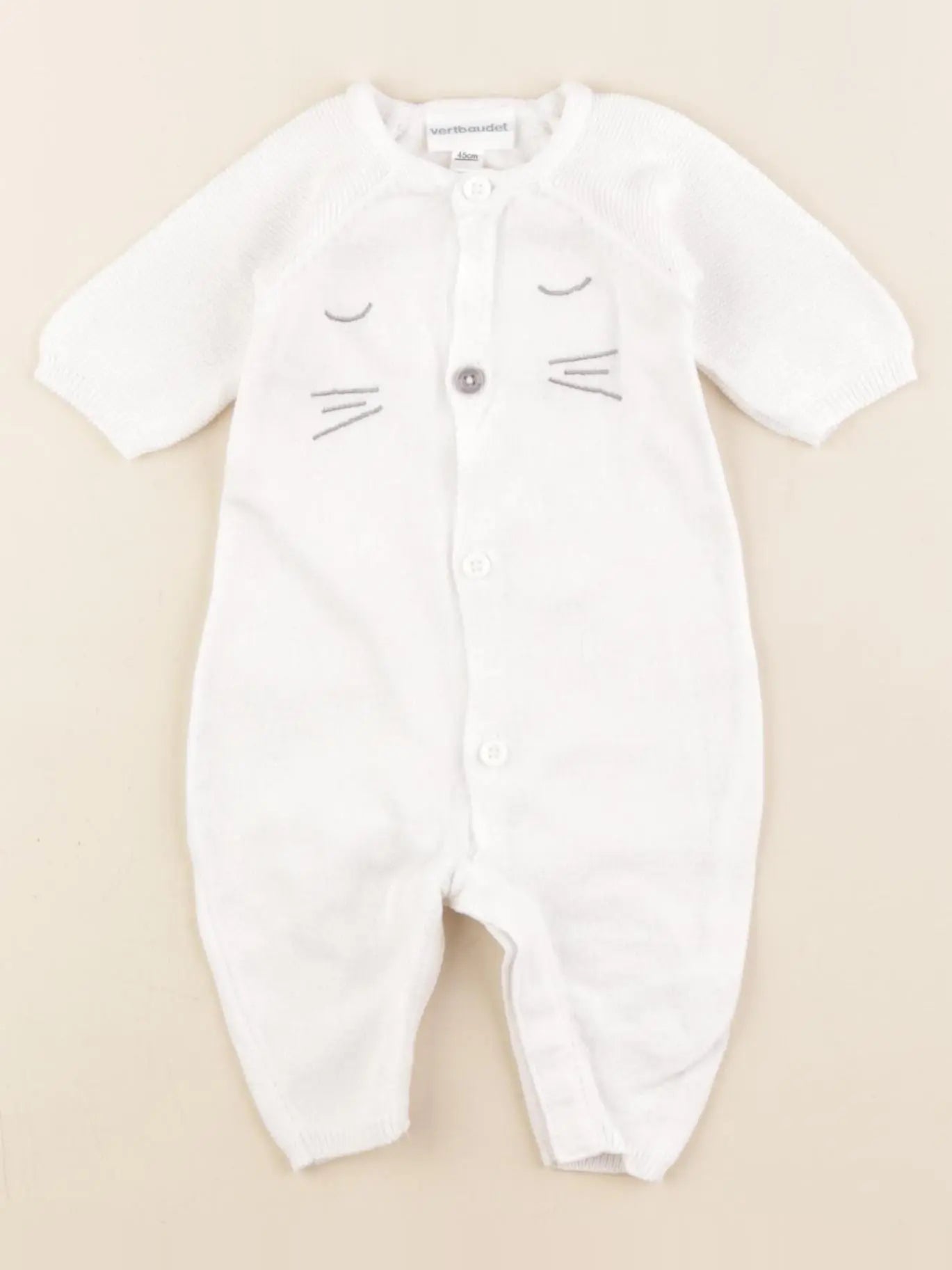 Vertbaudet - combinaison blanc - Prématuré